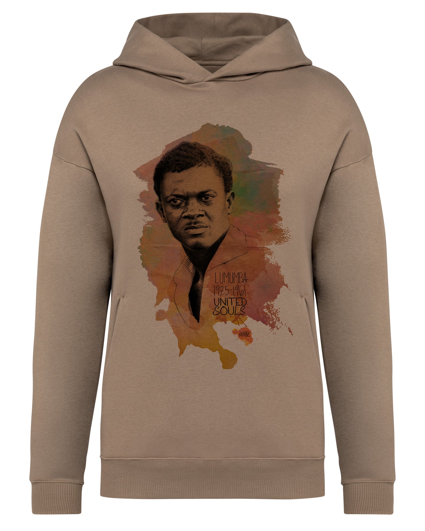 Lumumba Color I Le sweat-shirt à capuche oversize unisexe