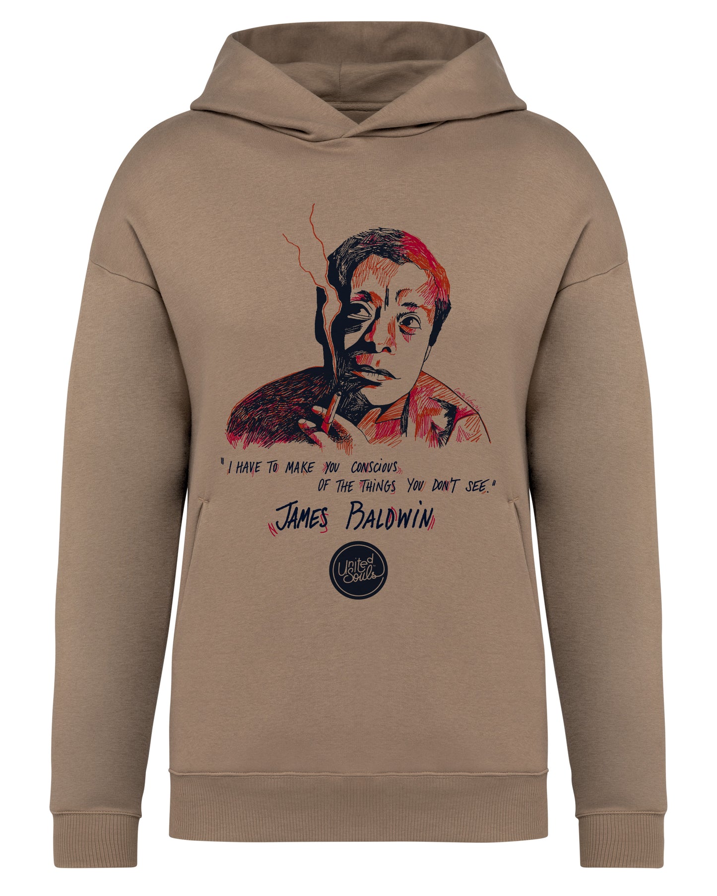 James Baldwin I Der Unisex Oversized Hoodie