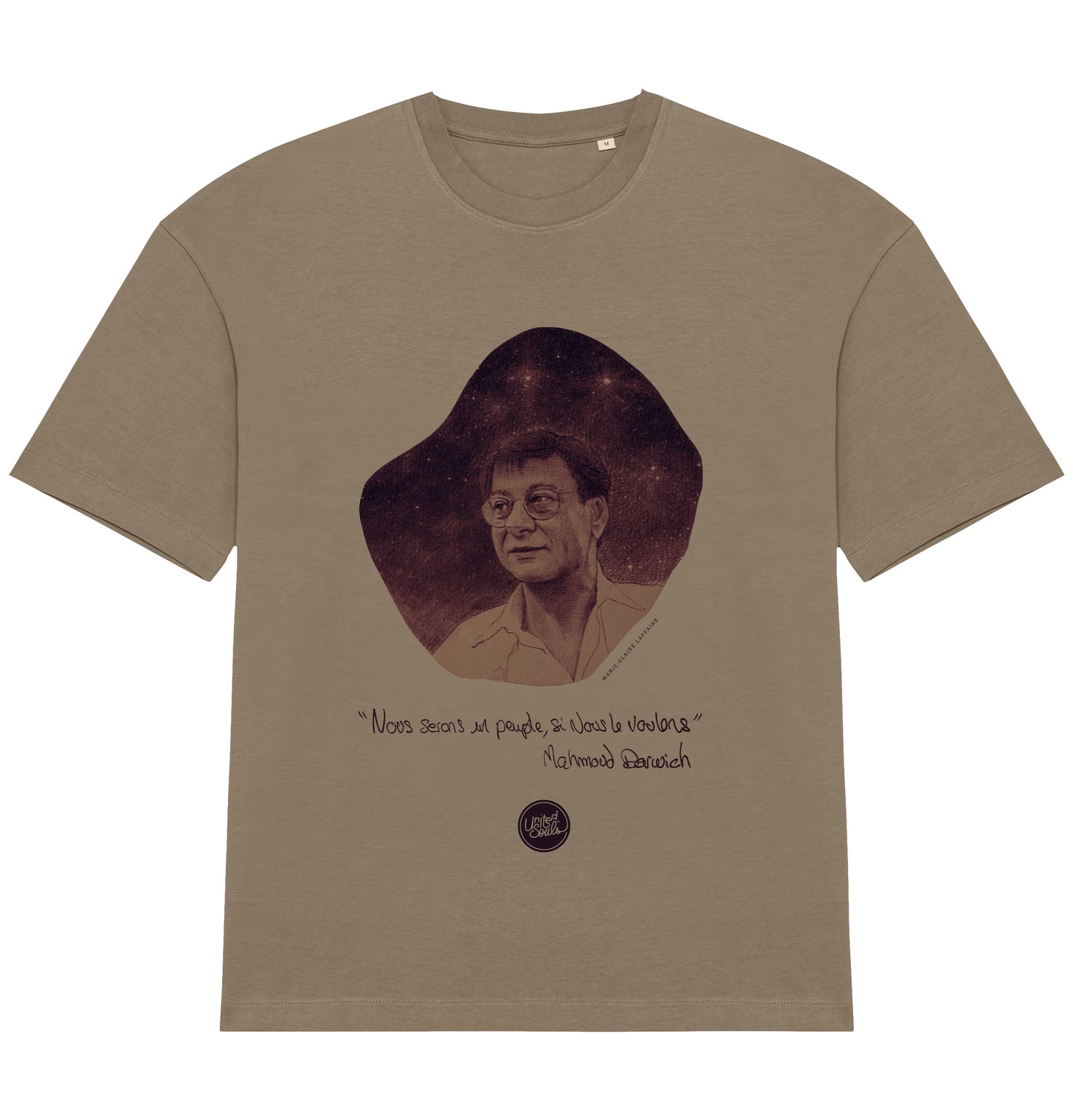 Mahmoud Darwich I Das übergroße T-Shirt Männer