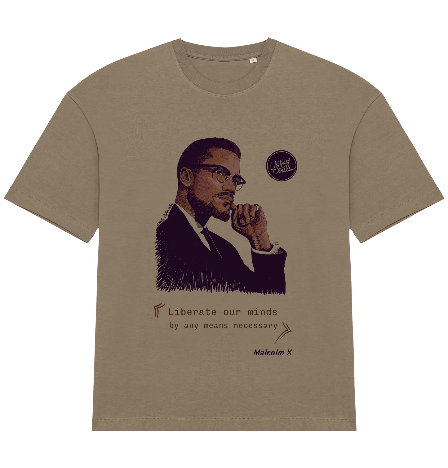 Malcolm X I Le T-shirt oversize Homme