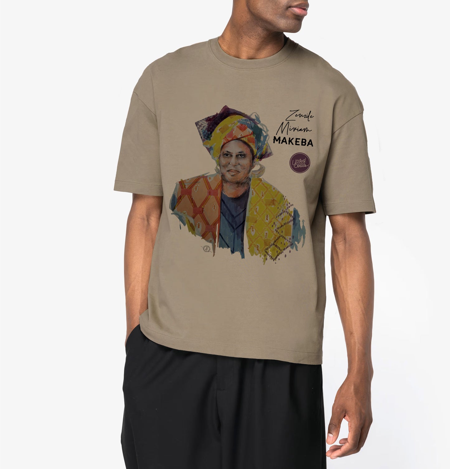 Miriam Makeba I Le T-shirt oversize Homme