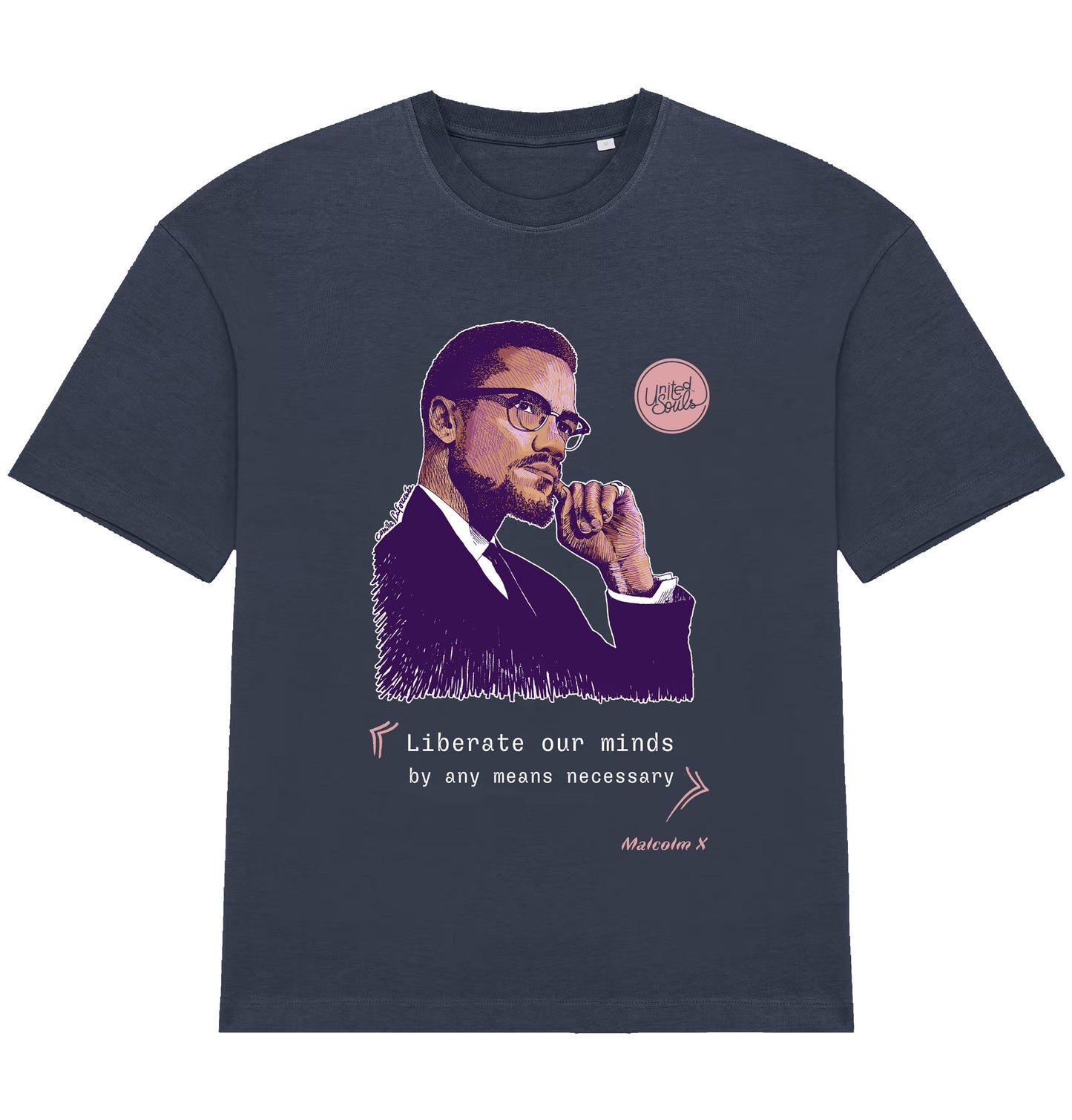 Malcolm X I Le T-shirt oversize Homme
