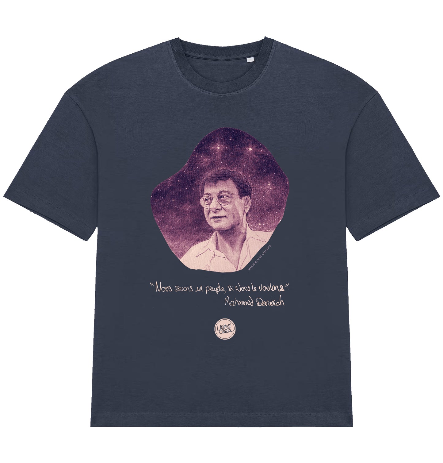 Mahmoud Darwich I Das übergroße T-Shirt Männer