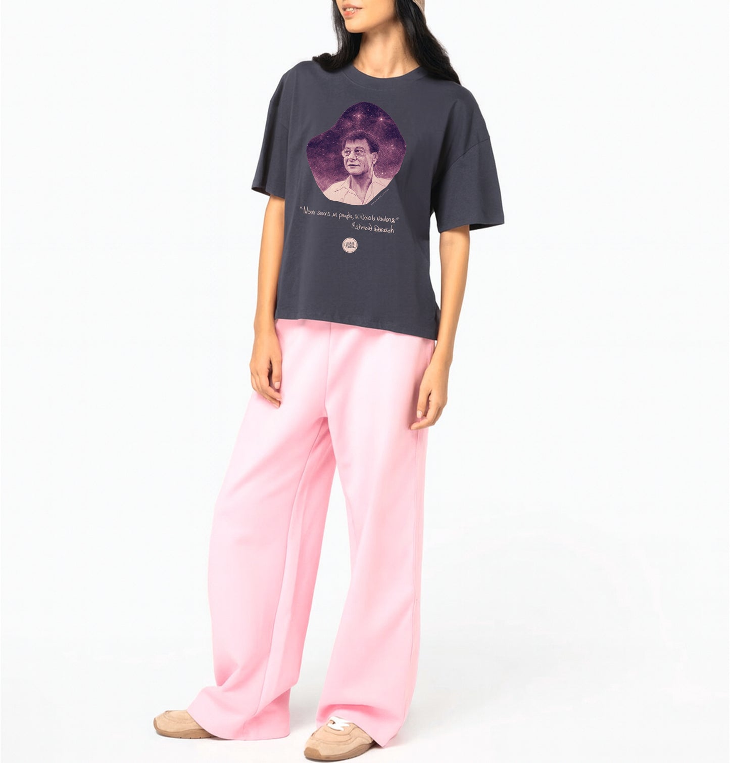 Mahmoud Darwich I Le T-shirt oversize Femme