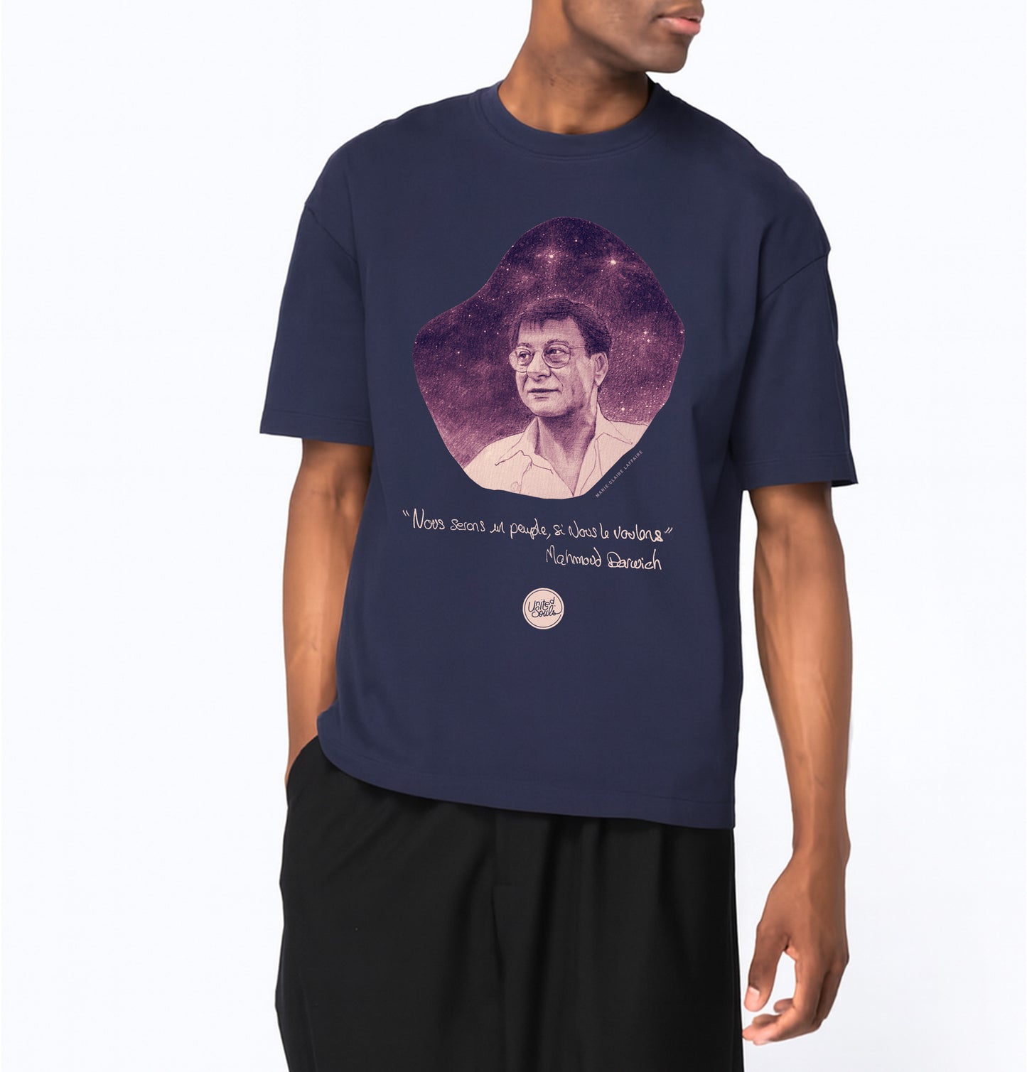 Mahmoud Darwich I Das übergroße T-Shirt Männer