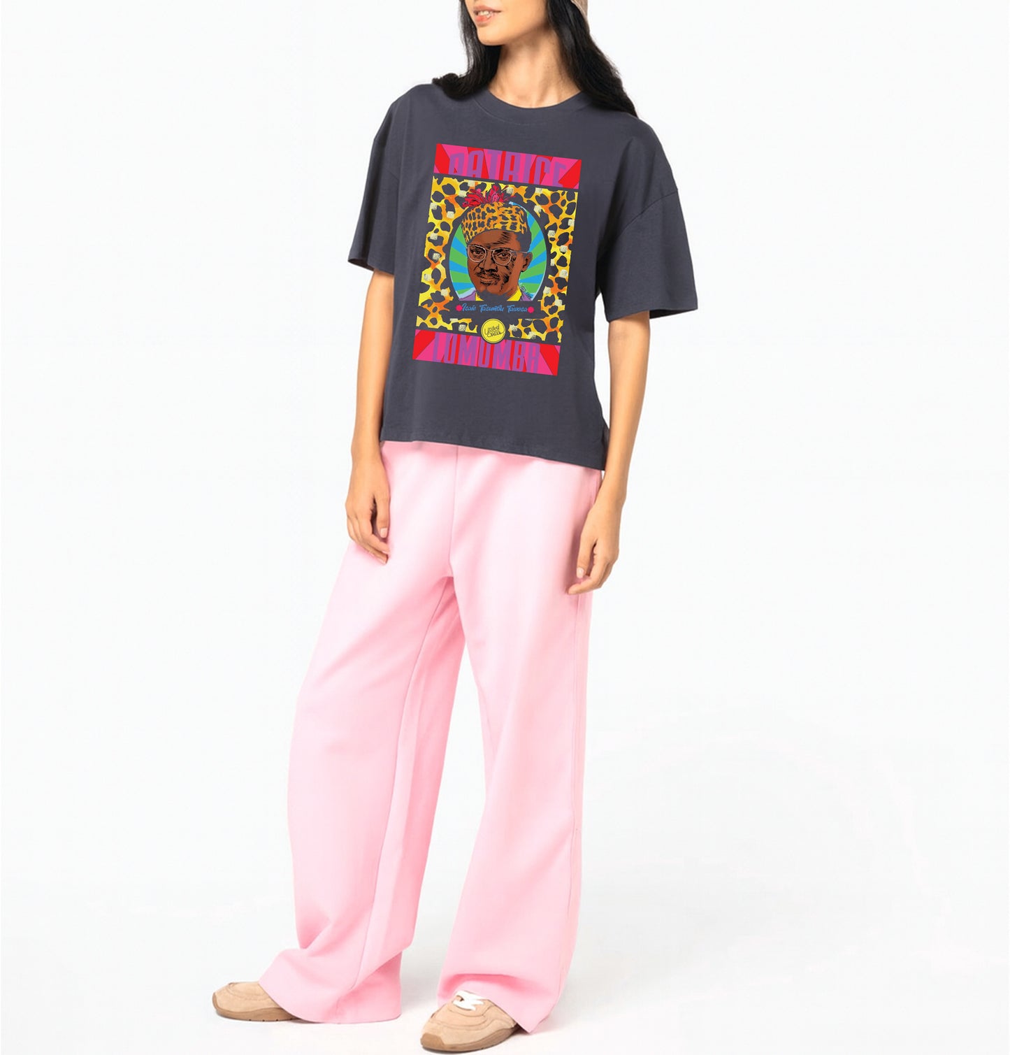 Lumumba Pop Art I The oversized T-shirt for Women