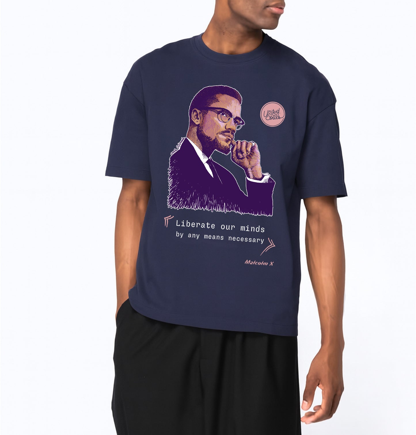 Malcolm X I Le T-shirt oversize Homme