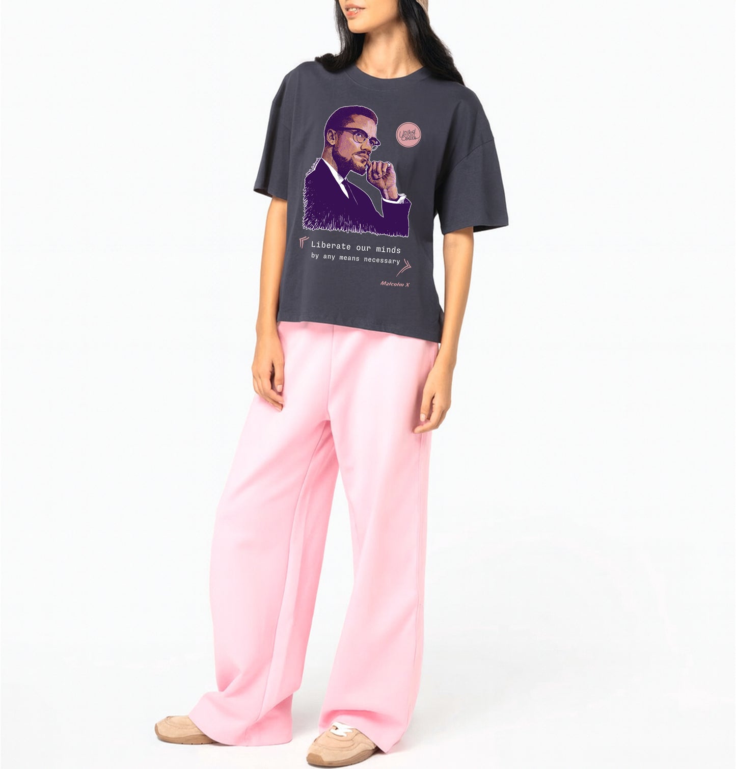 Malcolm X I Le T-shirt oversize Femme