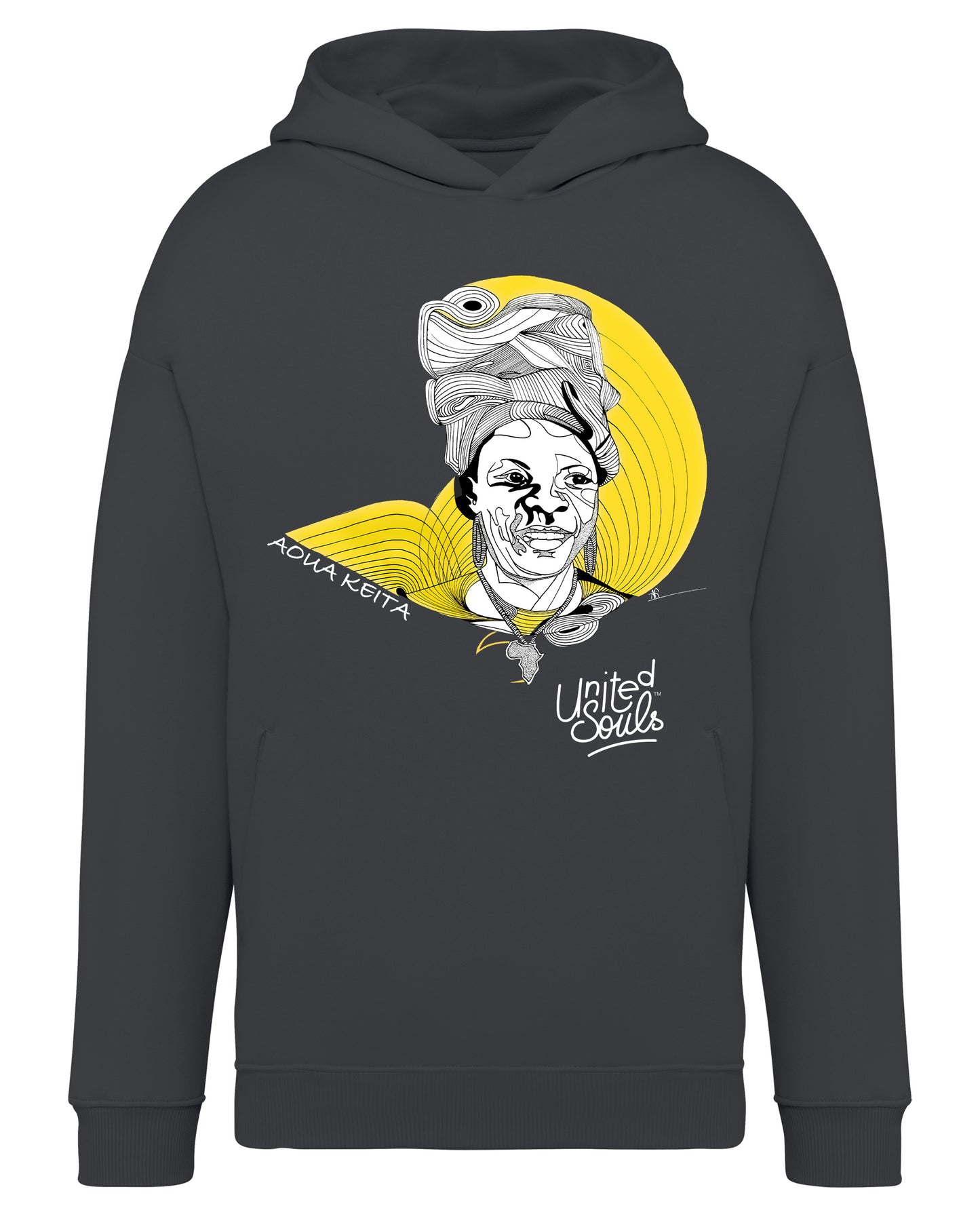 Aoua Keïta I Le sweat-shirt à capuche oversize unisexe