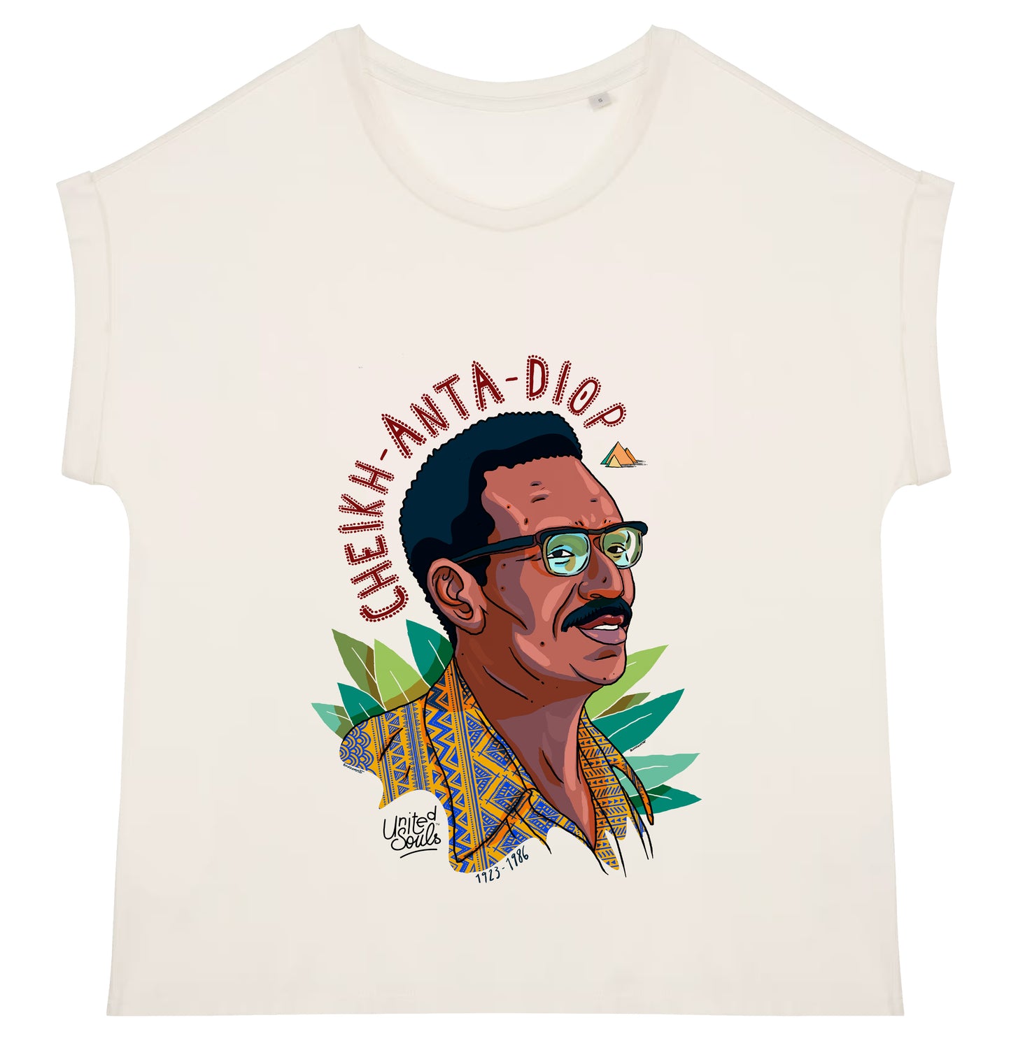 Cheikh Anta Diop I Damen-T-Shirt mit Manschettenärmeln