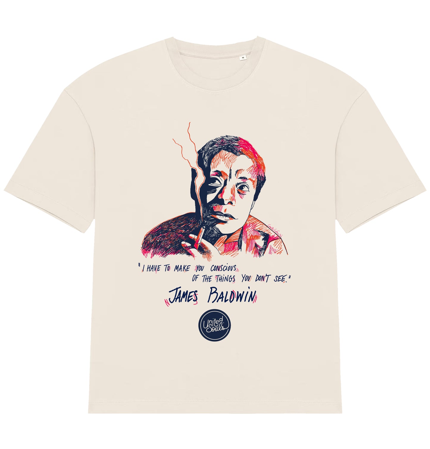 James Baldwin I Le T-shirt oversize Homme