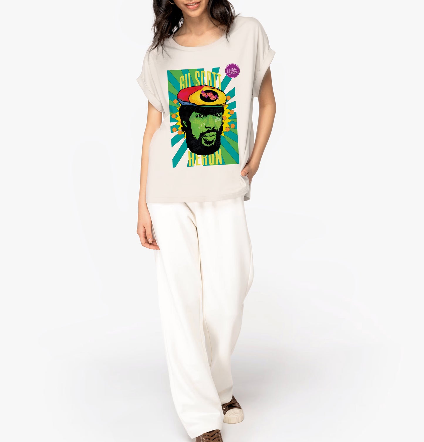Gil Scott Heron I Damen T-Shirt mit Manschettenärmeln