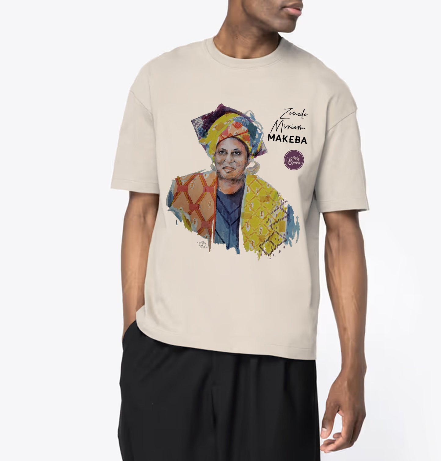 Miriam Makeba I Le T-shirt oversize Homme