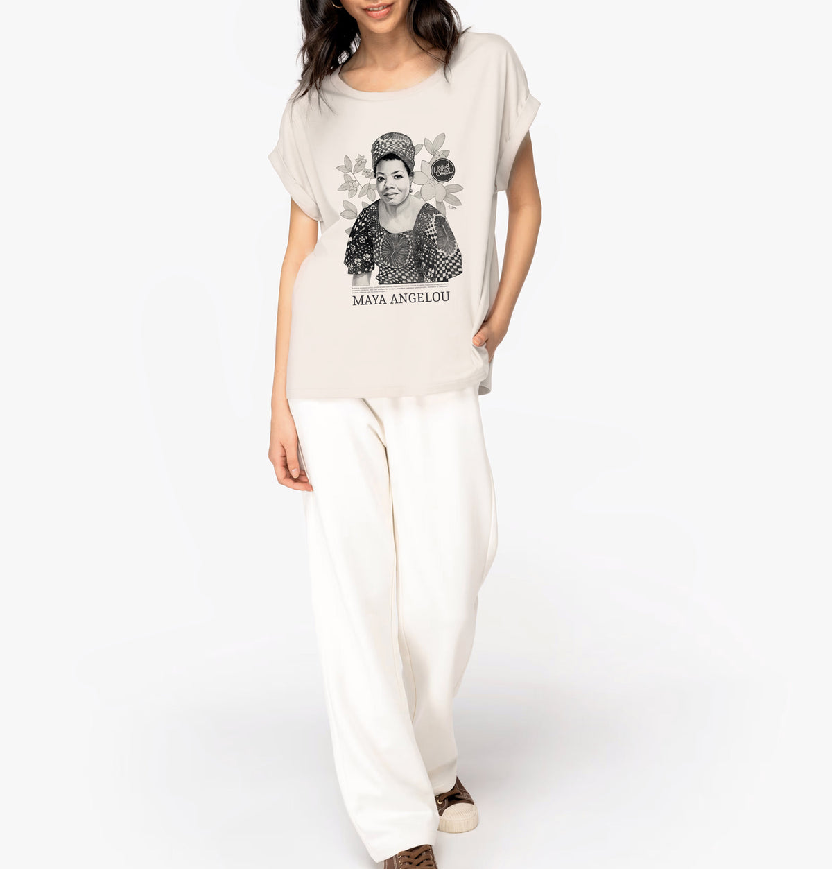 Maya Angelou Classic I Women's Cuffed Sleeve T-Shirt