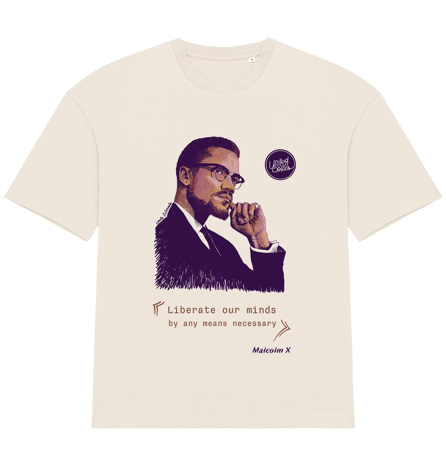 Malcolm X I Le T-shirt oversize Homme