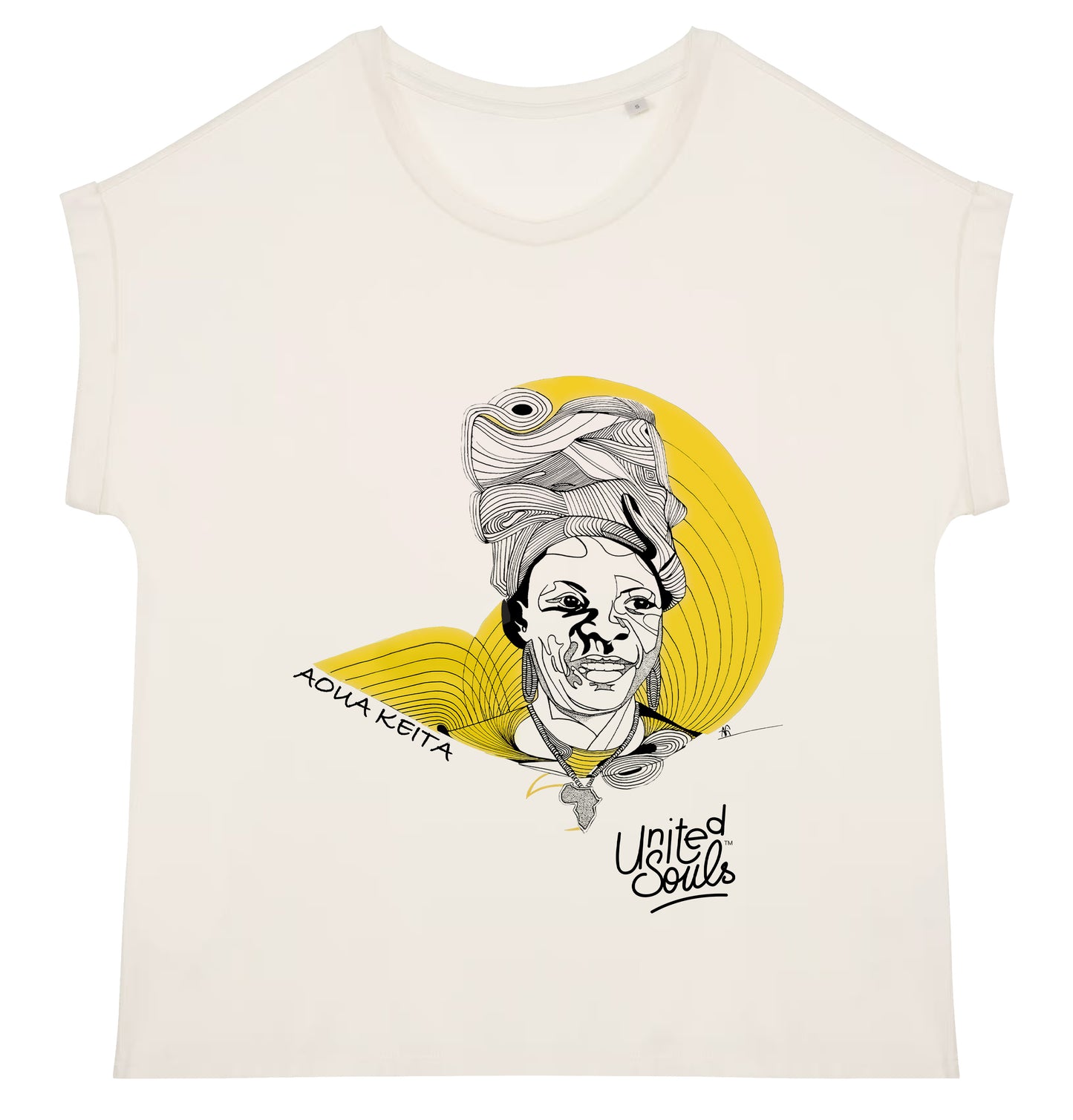 Aoua Keïta I Women's cuffed sleeve t-shirt