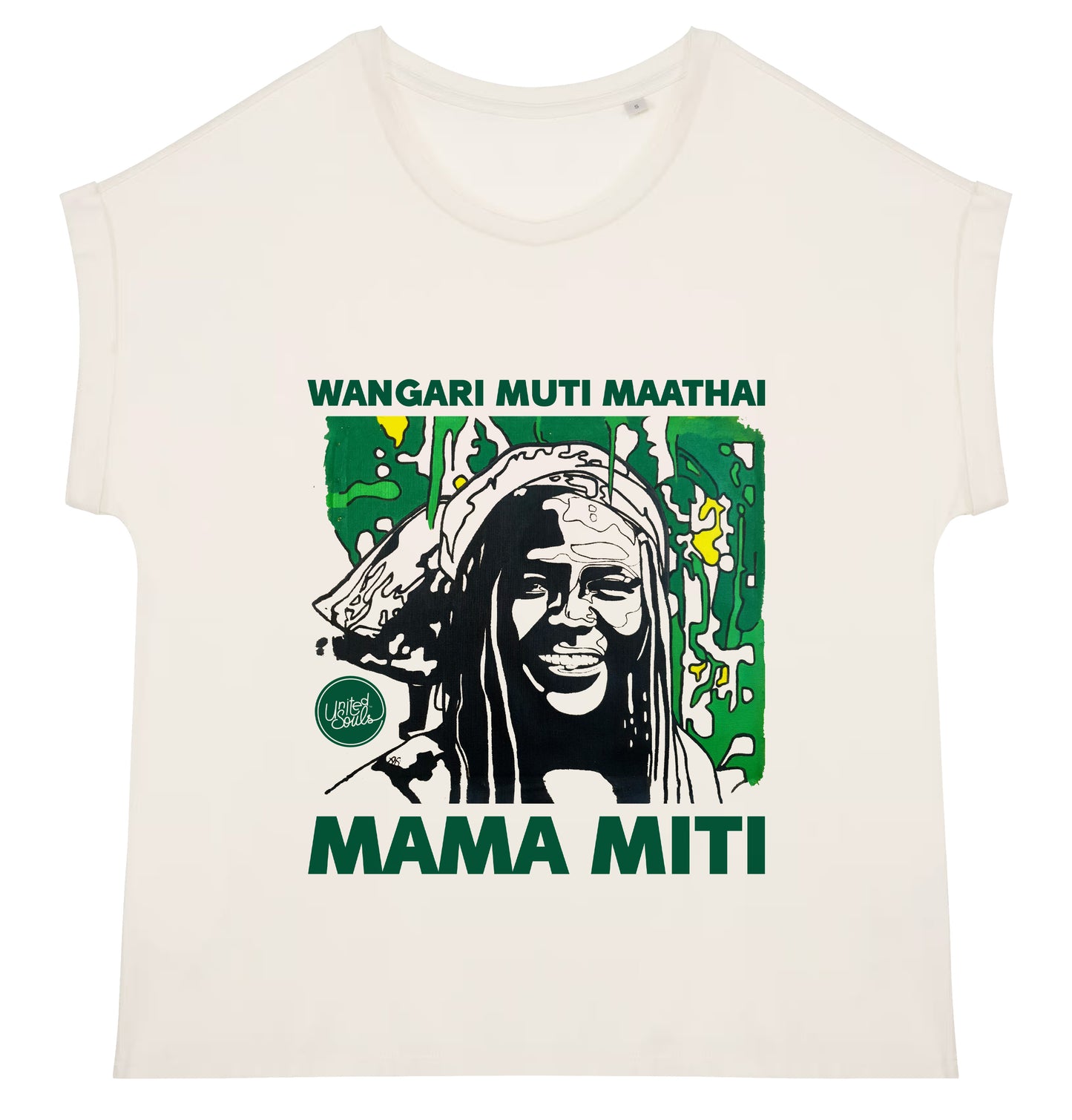 Wangari Muta Maathai I Women's cuffed sleeve t-shirt