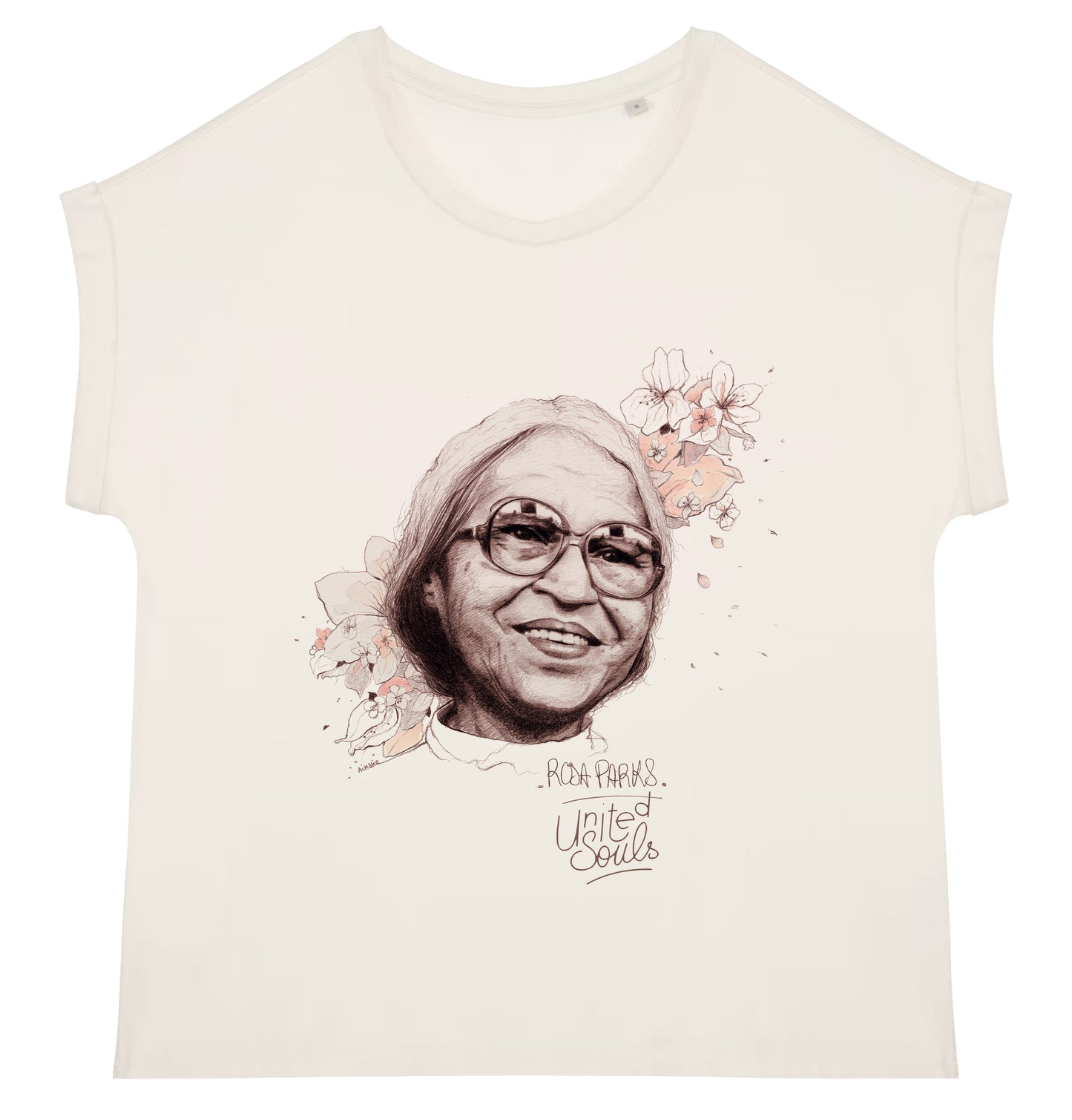 Rosa Parks I Le t-shirt manches à revers femme