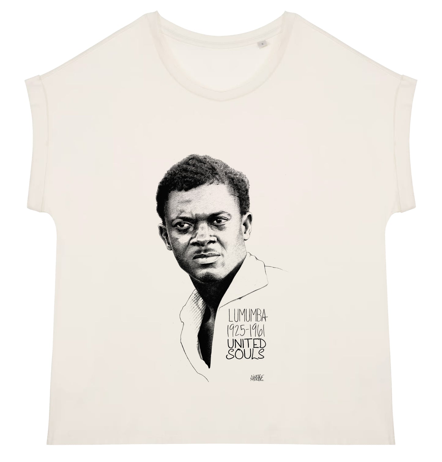 Lumumba Classic I Women's cuffed sleeve t-shirt