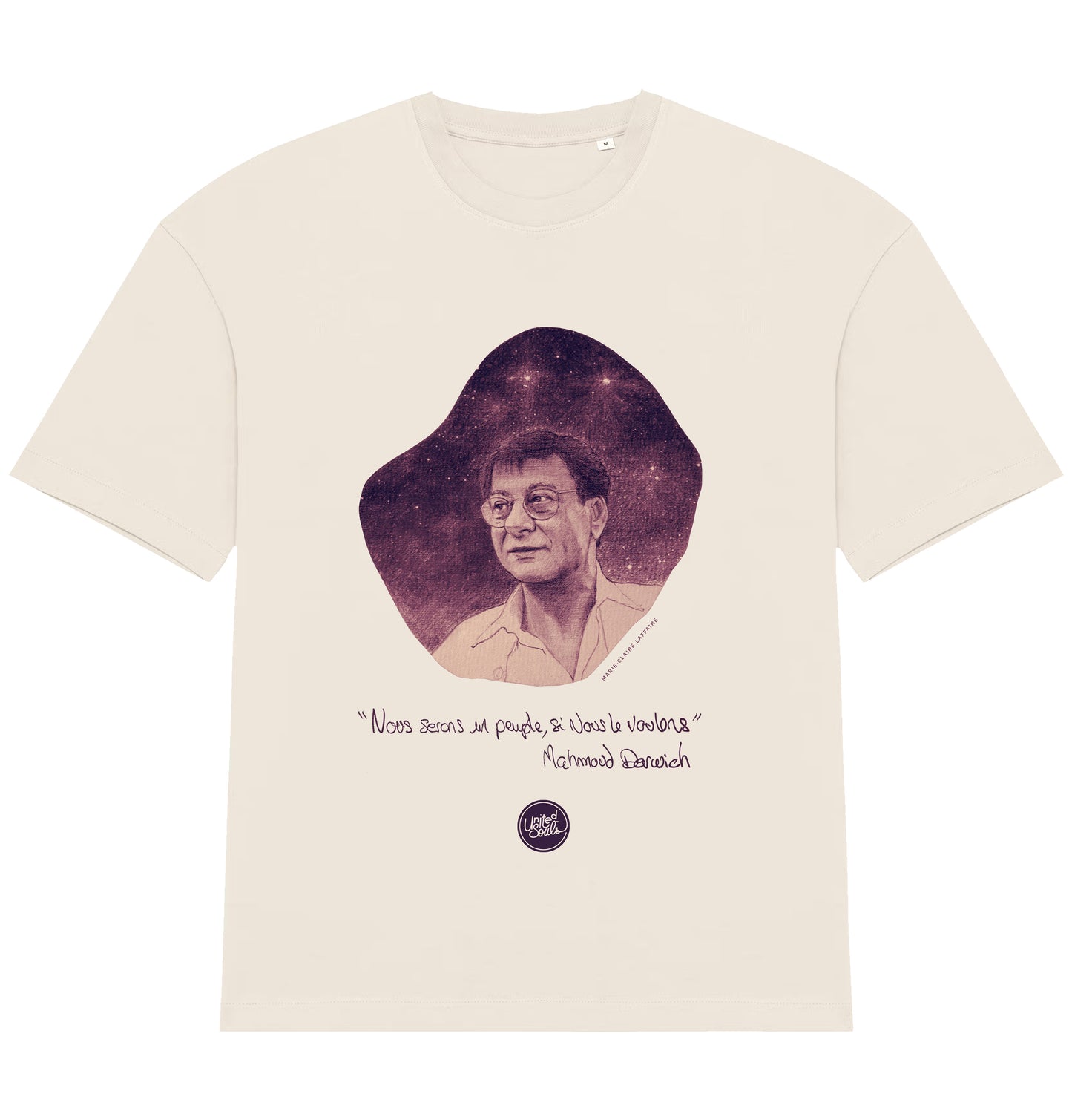 Mahmoud Darwich I Das übergroße T-Shirt Männer