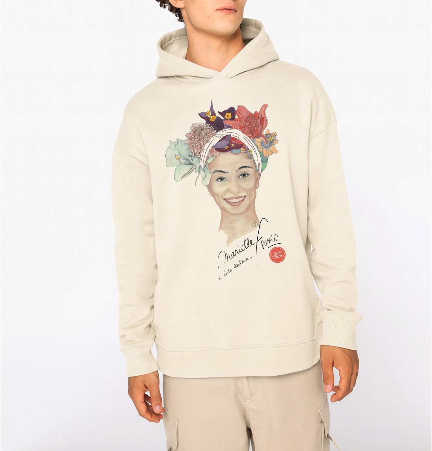 Marielle Franco I Der Unisex-Kapuzenpullover in Übergröße