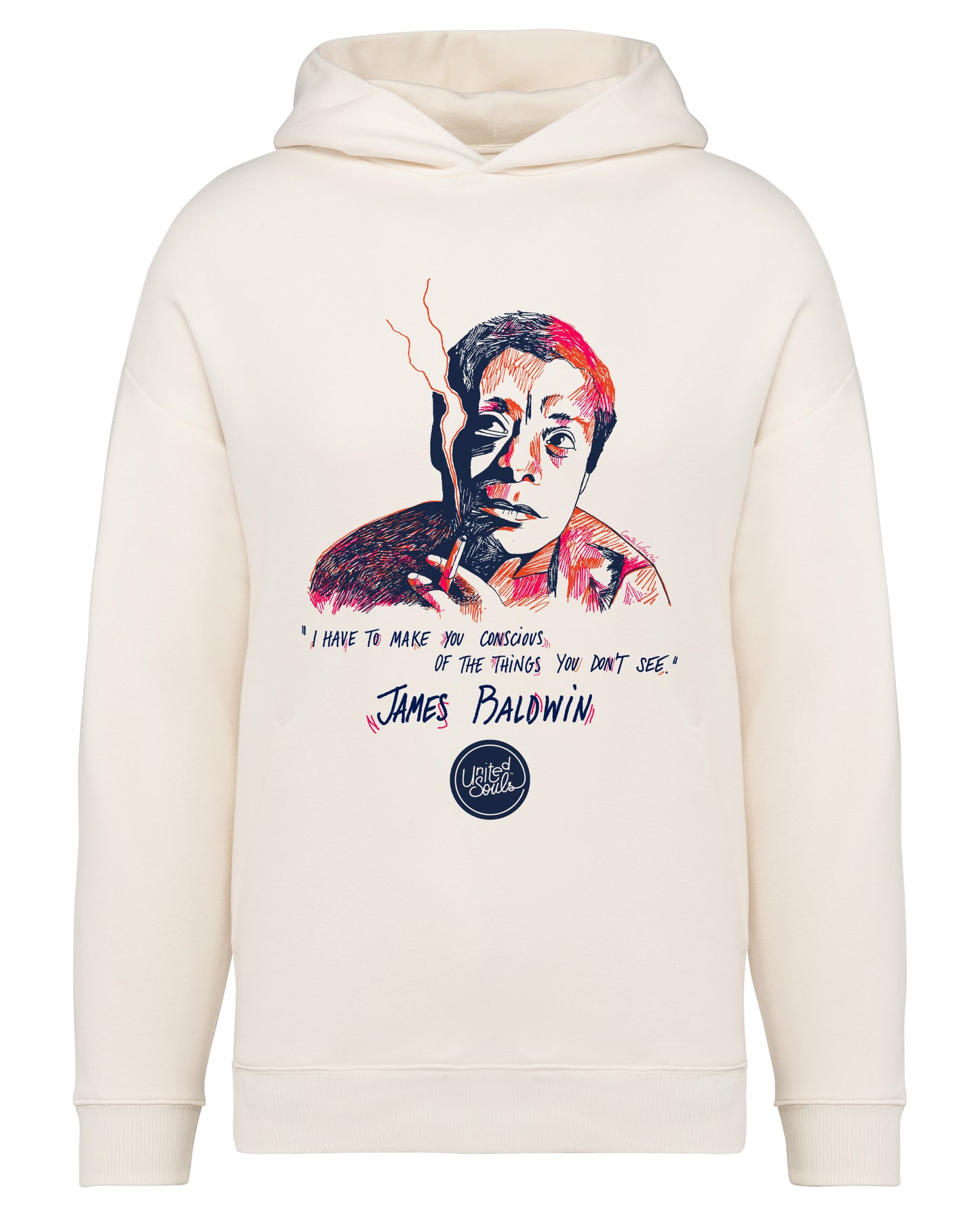 James Baldwin I Der Unisex Oversized Hoodie