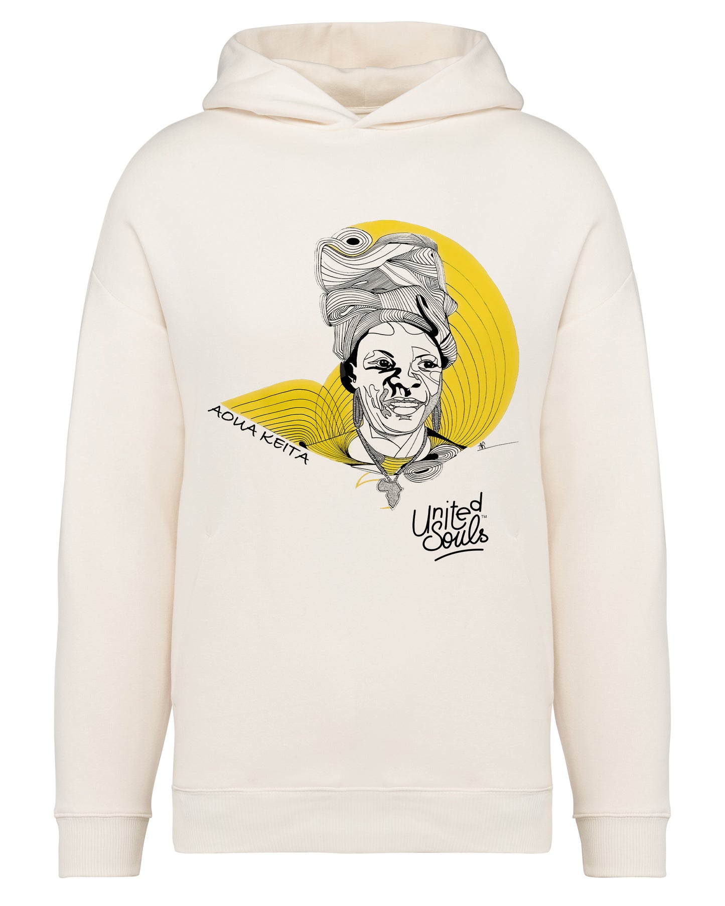 Aoua Keïta I Le sweat-shirt à capuche oversize unisexe