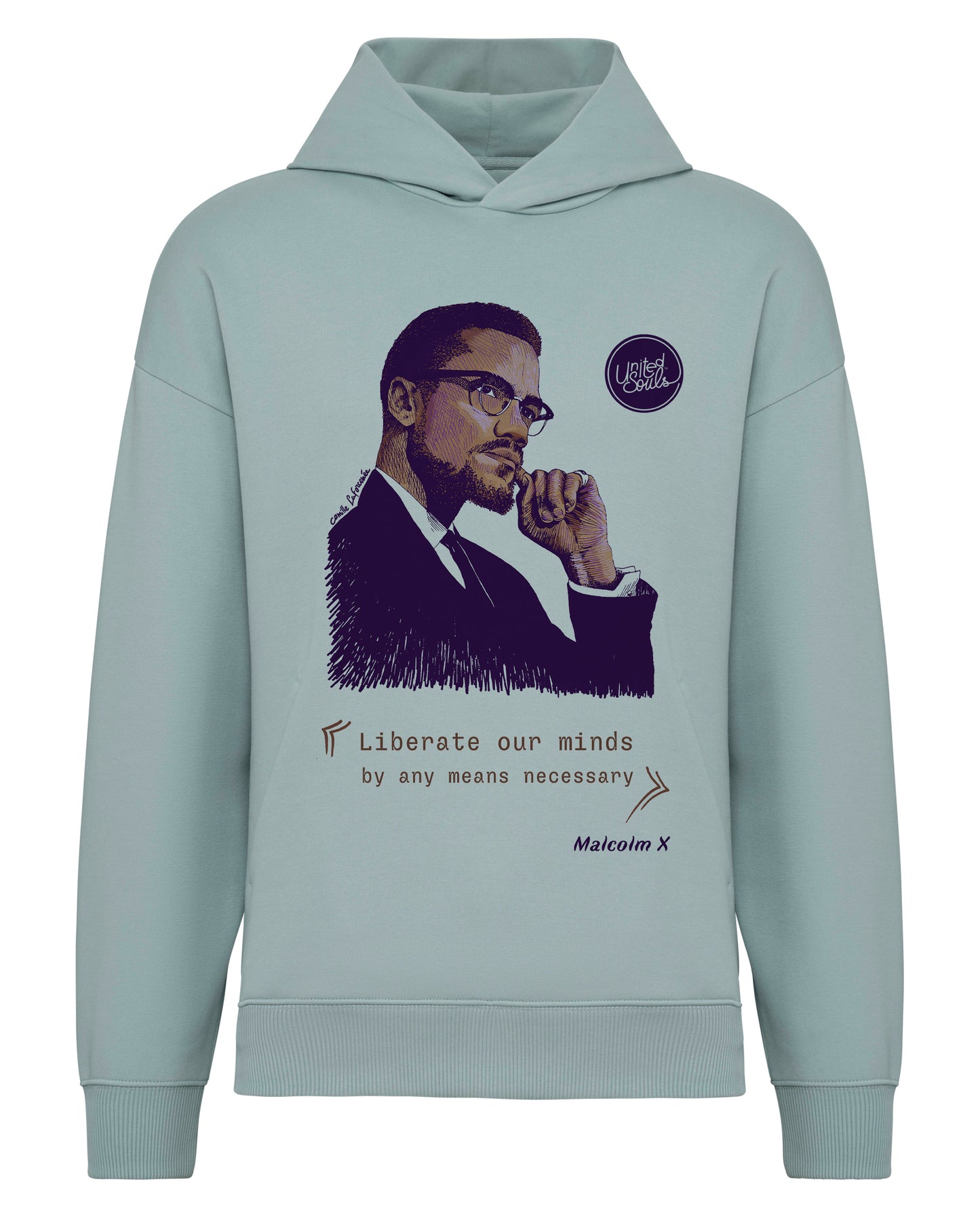 Malcolm XI Unisex Oversize-Kapuzenpullover