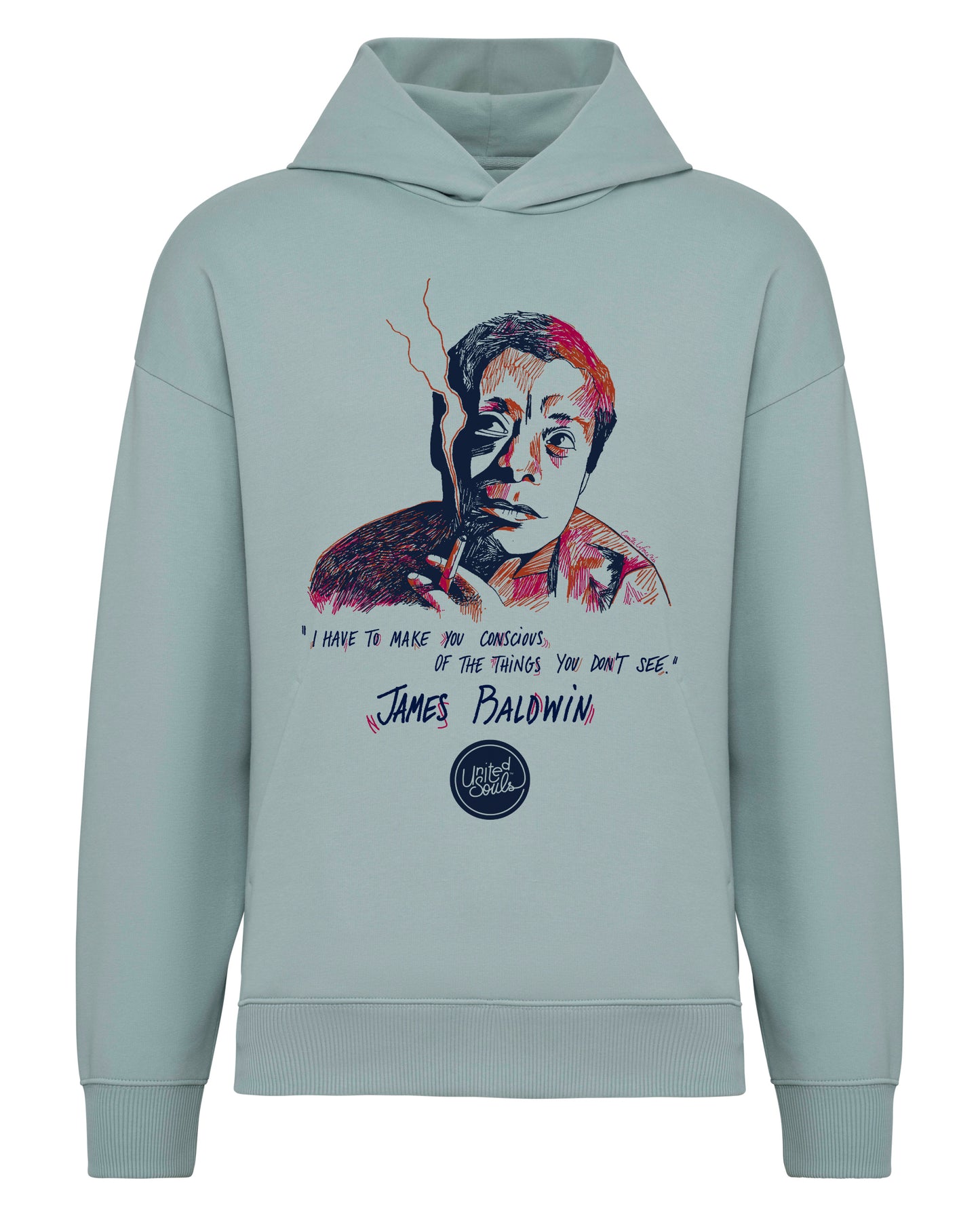 James Baldwin I Der Unisex Oversized Hoodie