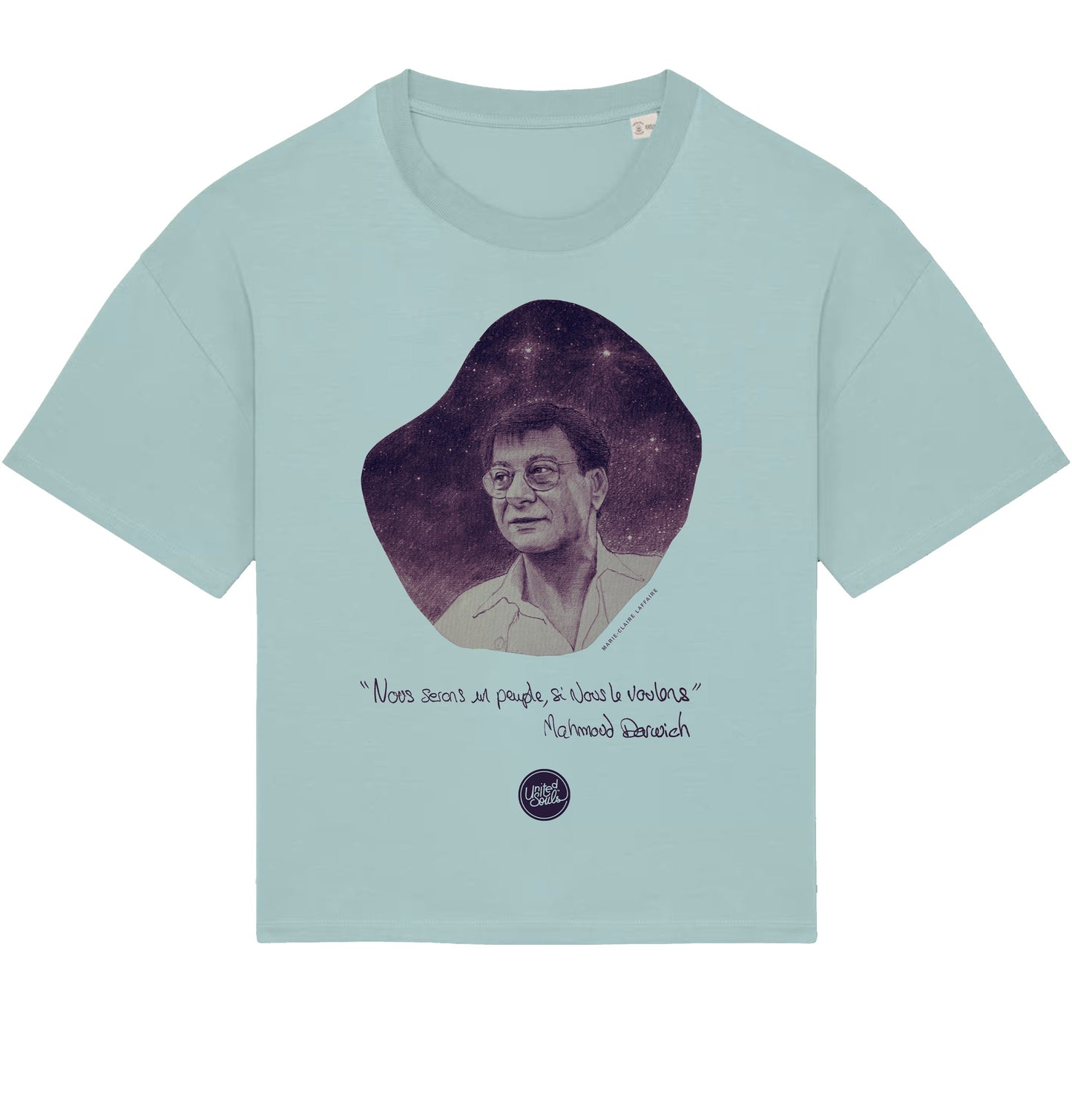 Mahmoud Darwich I Le T-shirt oversize Femme