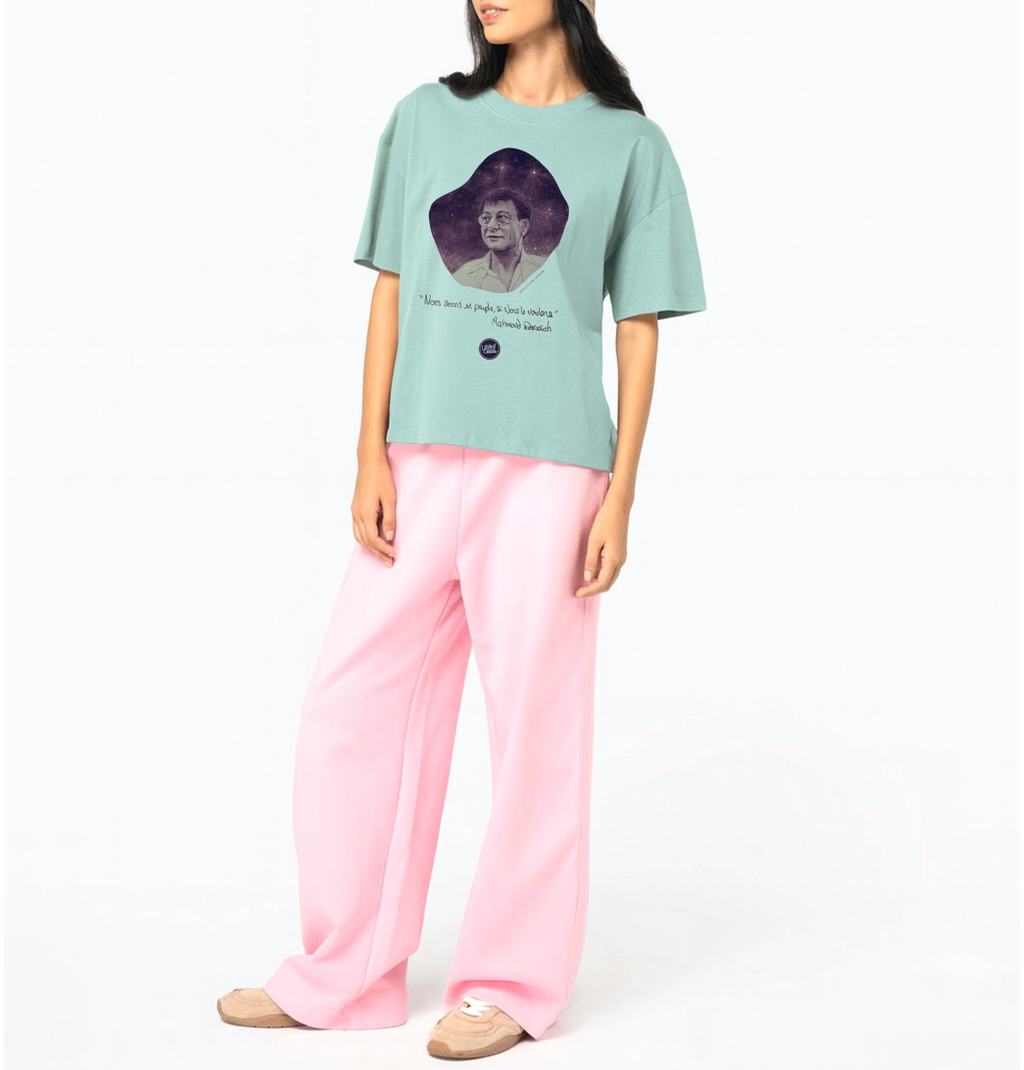 Mahmoud Darwich I Le T-shirt oversize Femme