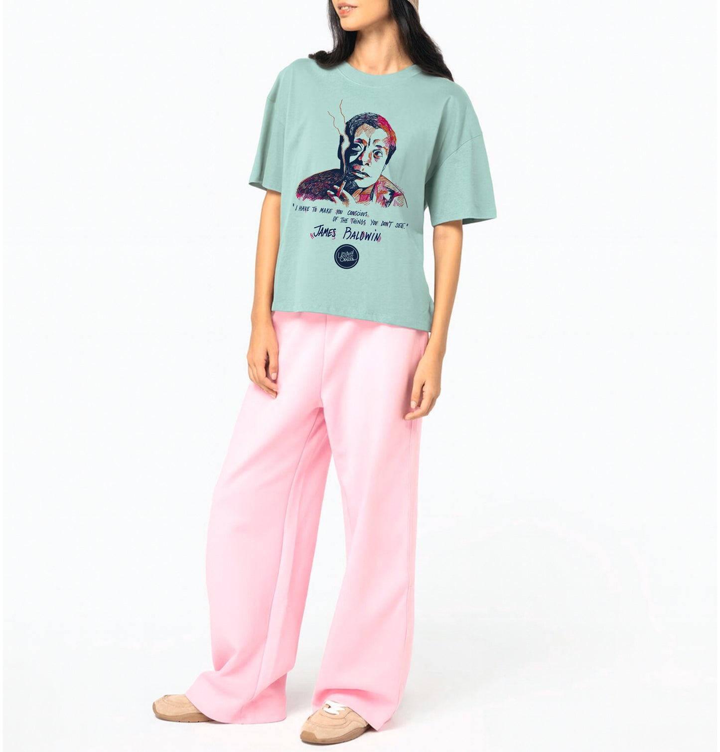 James Baldwin I Le T-shirt oversize Femme
