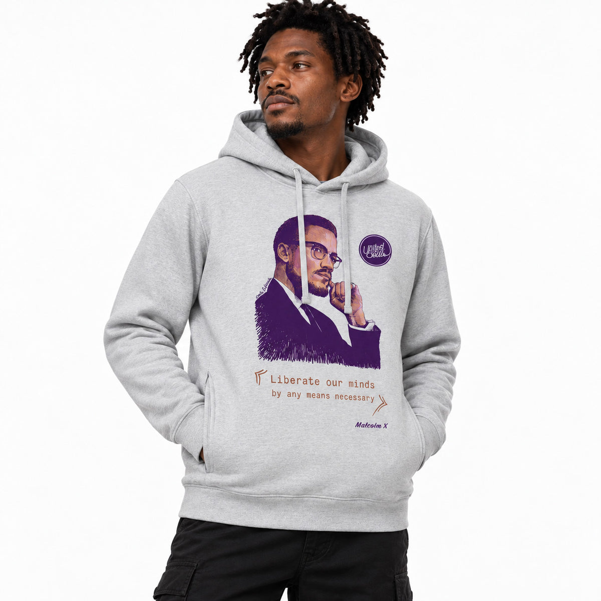 Malcolm X | Sweat à capuche écologique unisexe