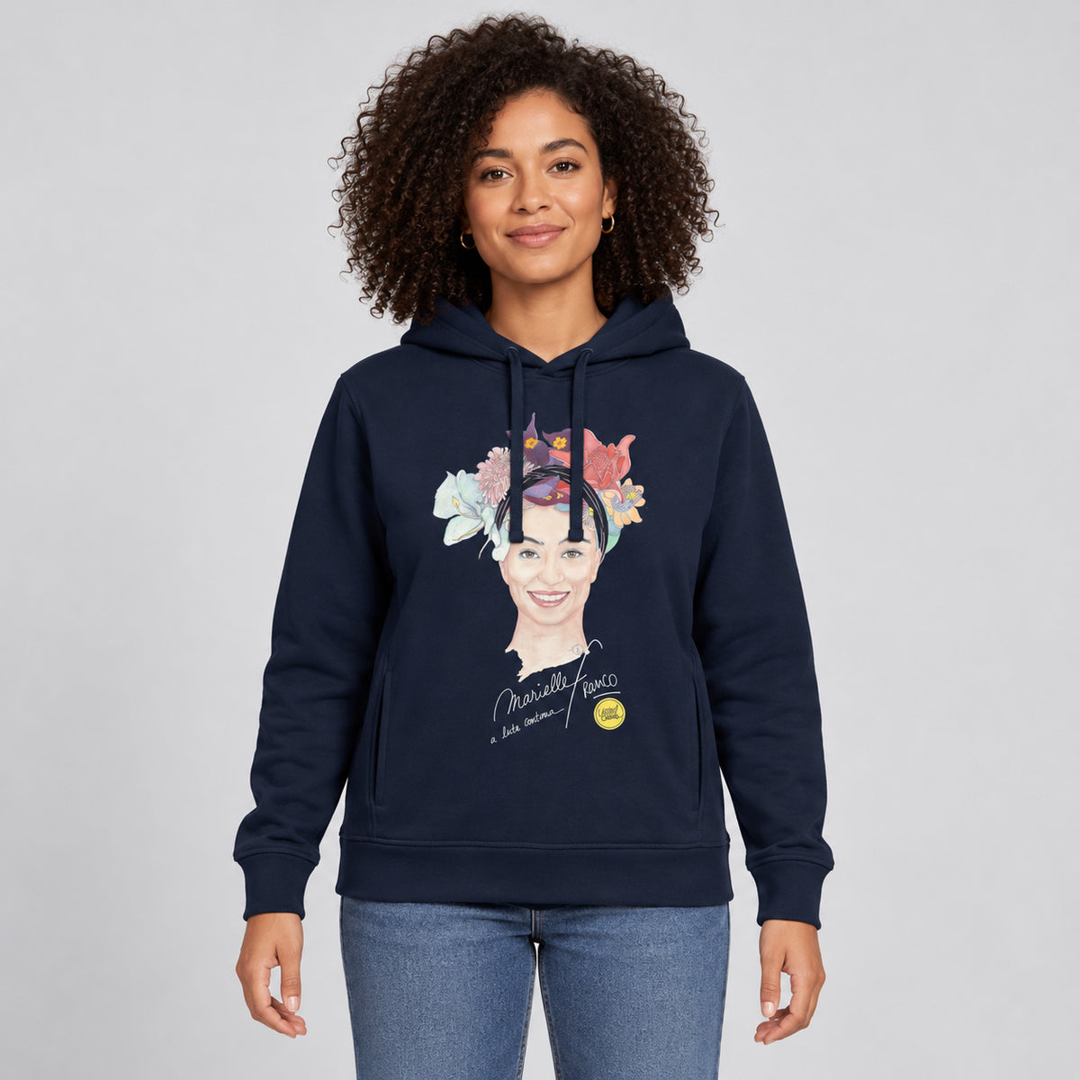 Marielle Franco | Ökologischer Unisex-Kapuzenpullover