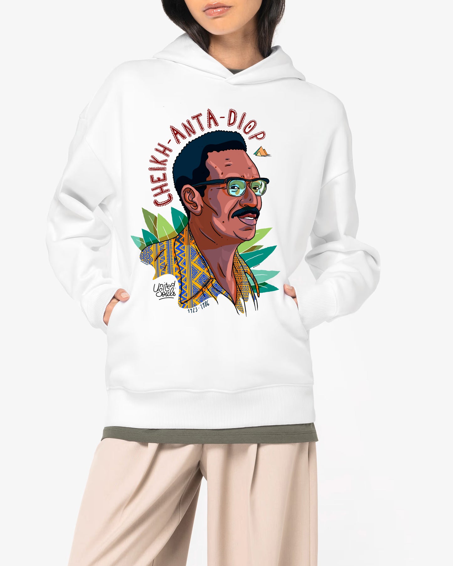 Cheikh Anta Diop I Der Unisex-Kapuzenpullover in Übergröße