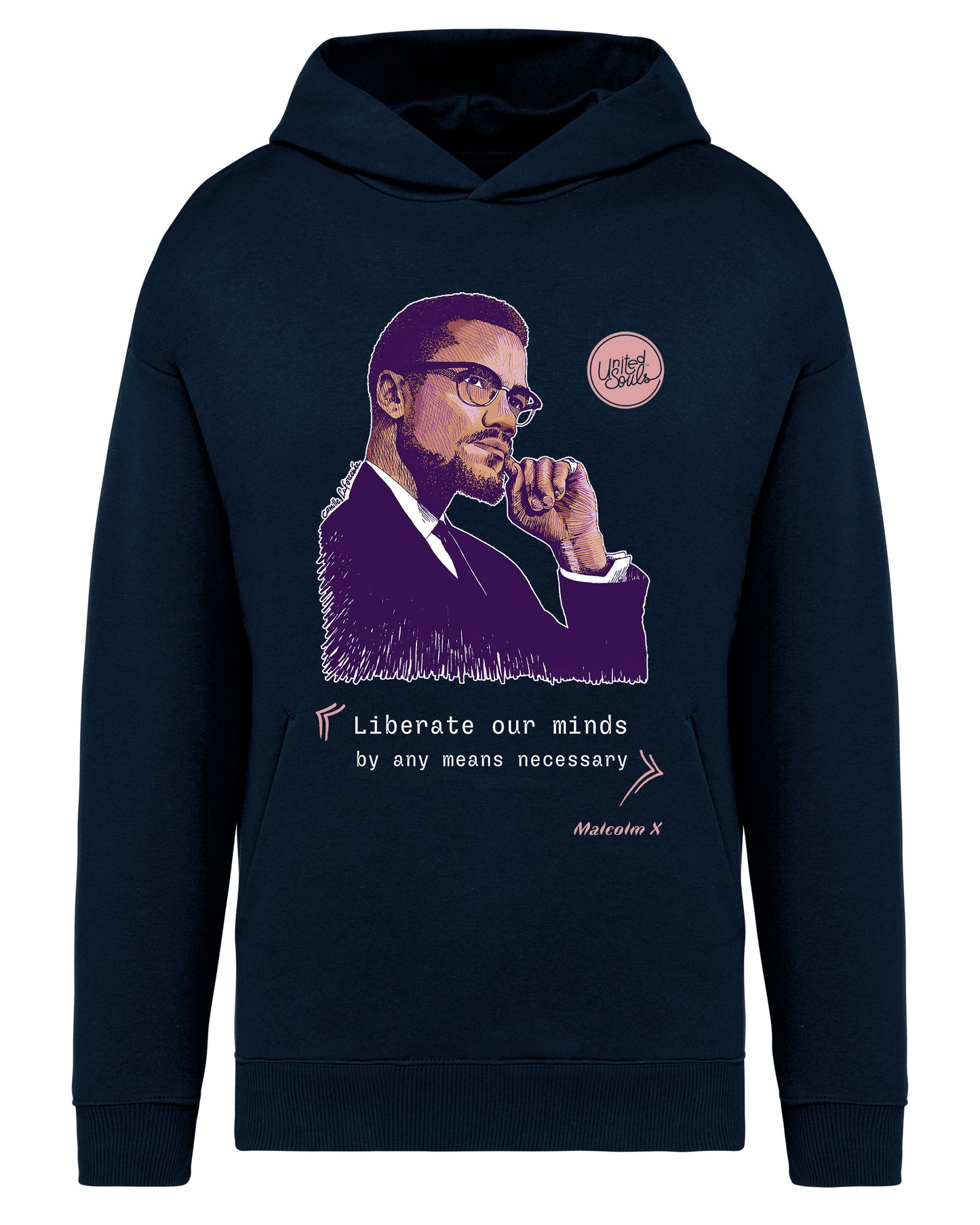 Malcolm XI Unisex Oversize-Kapuzenpullover