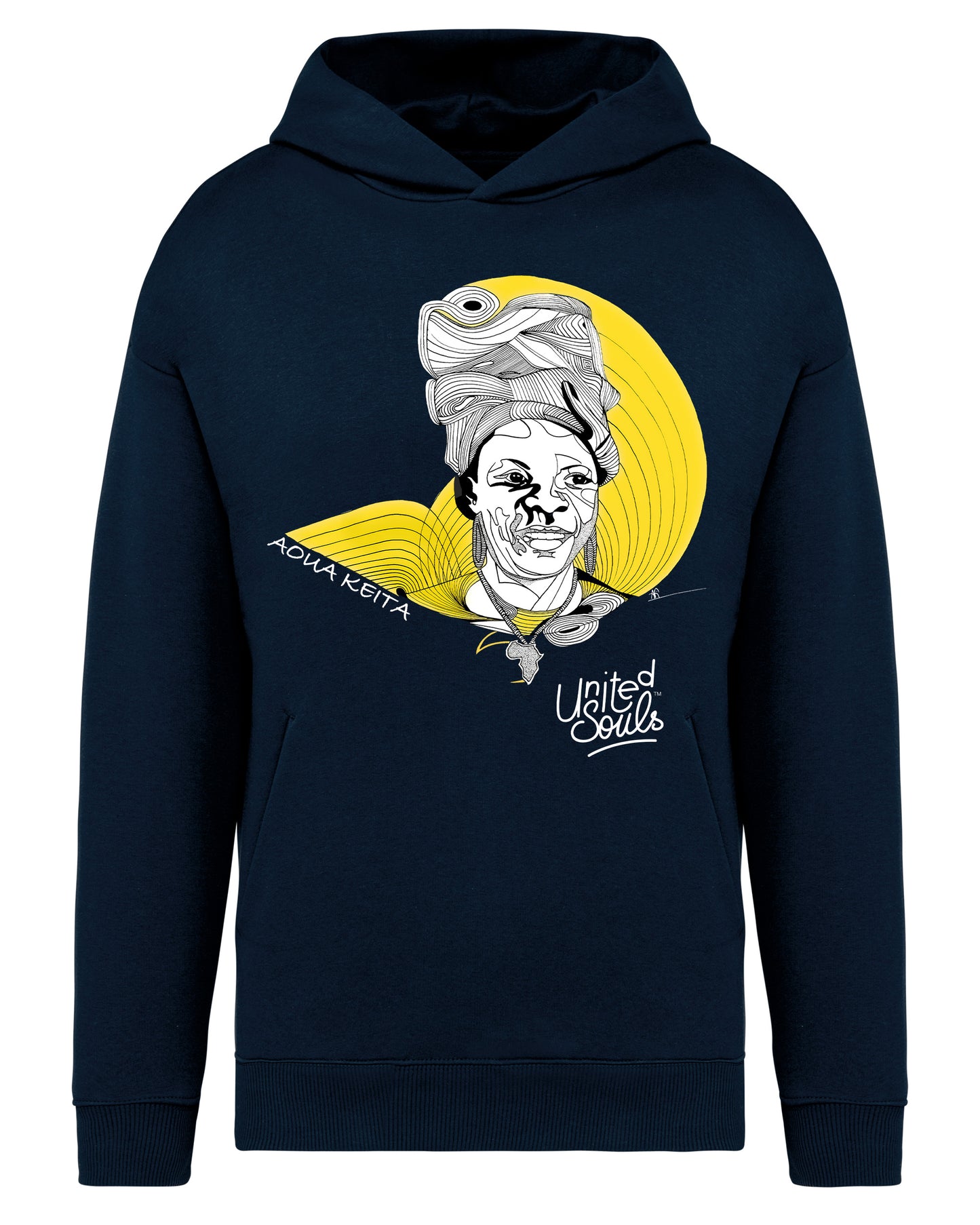 Aoua Keïta I Le sweat-shirt à capuche oversize unisexe