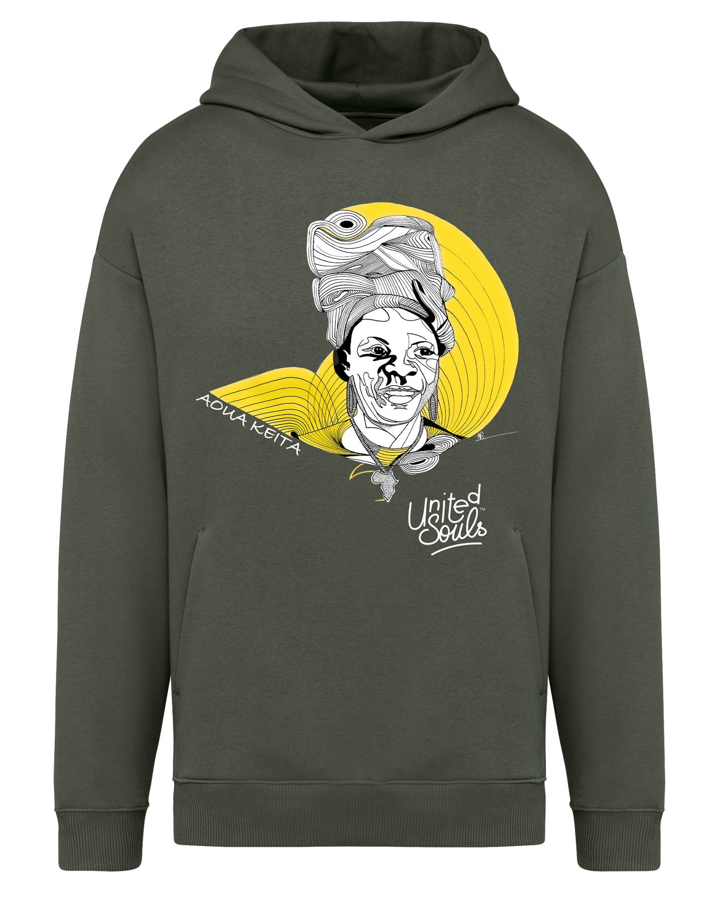 Aoua Keïta I Le sweat-shirt à capuche oversize unisexe