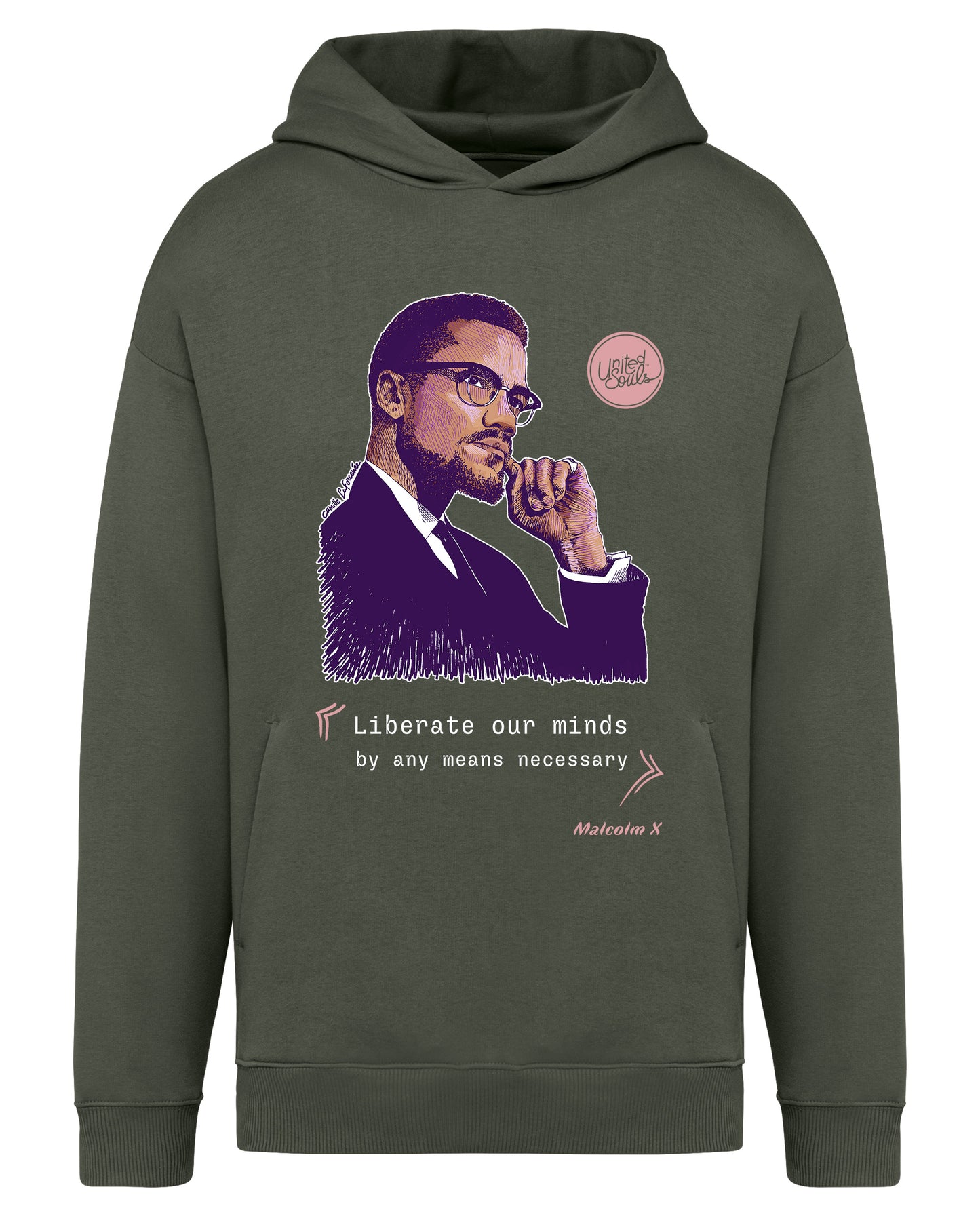 Malcolm XI Unisex Oversize-Kapuzenpullover