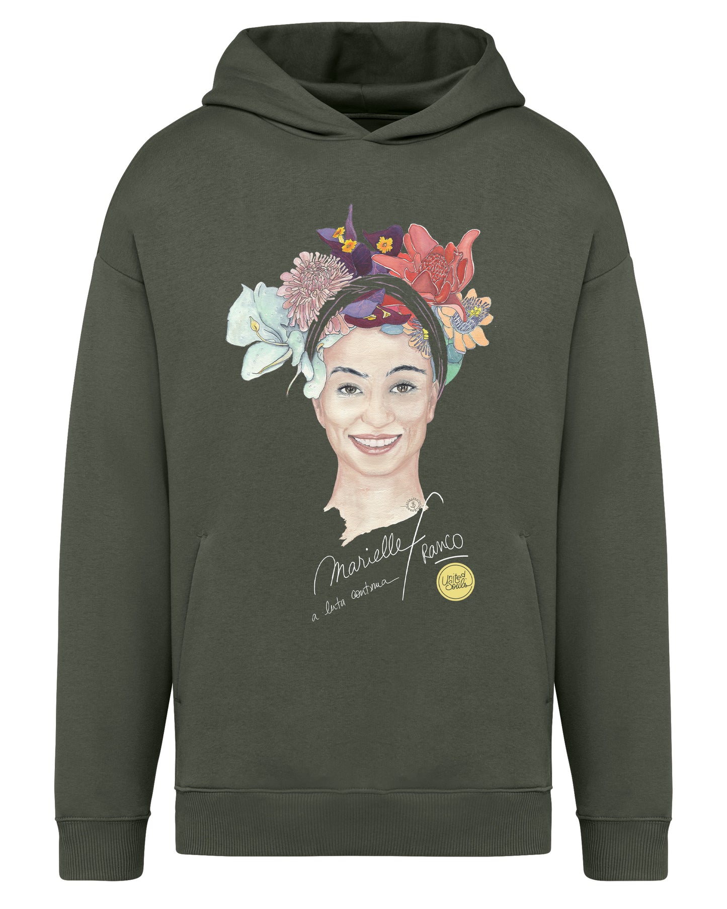 Marielle Franco I Der Unisex-Kapuzenpullover in Übergröße