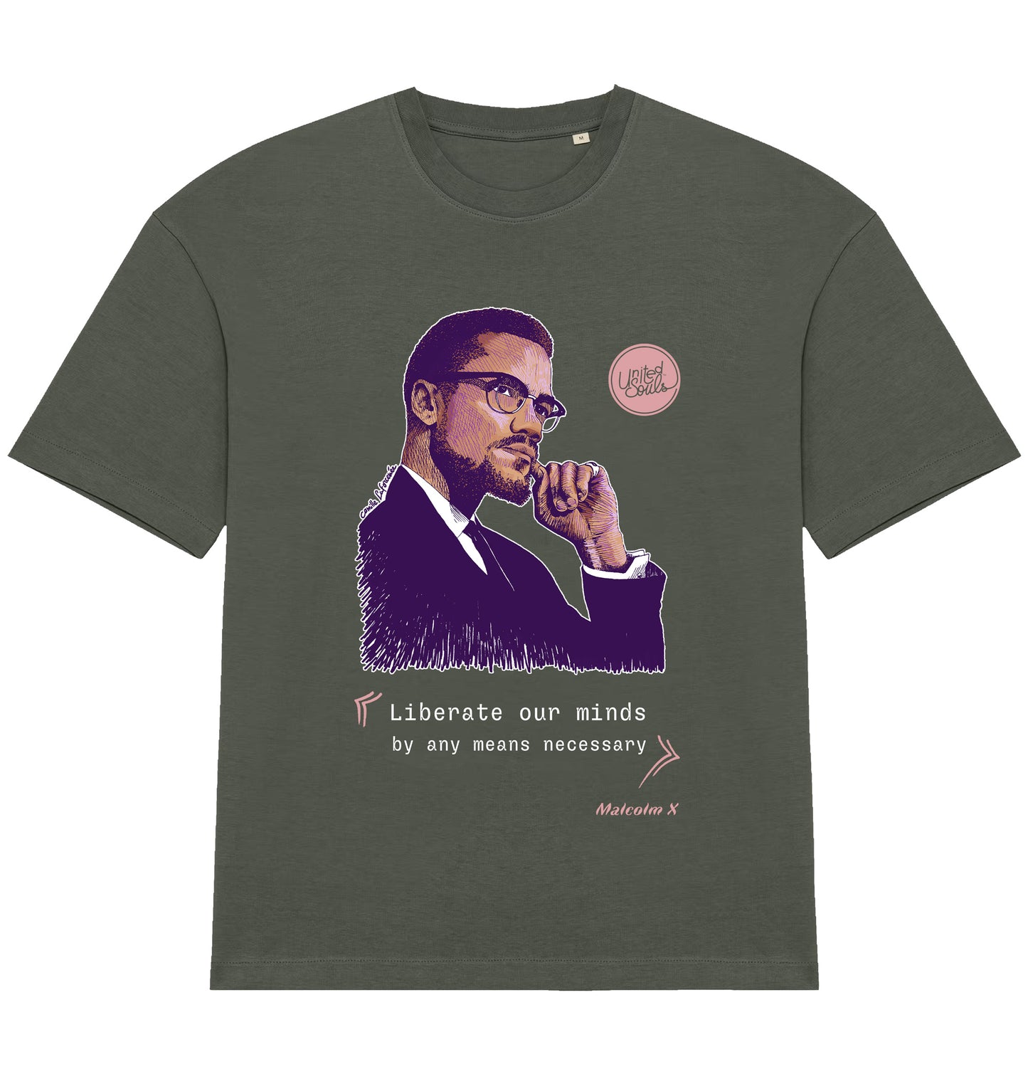 Malcolm X I Le T-shirt oversize Homme