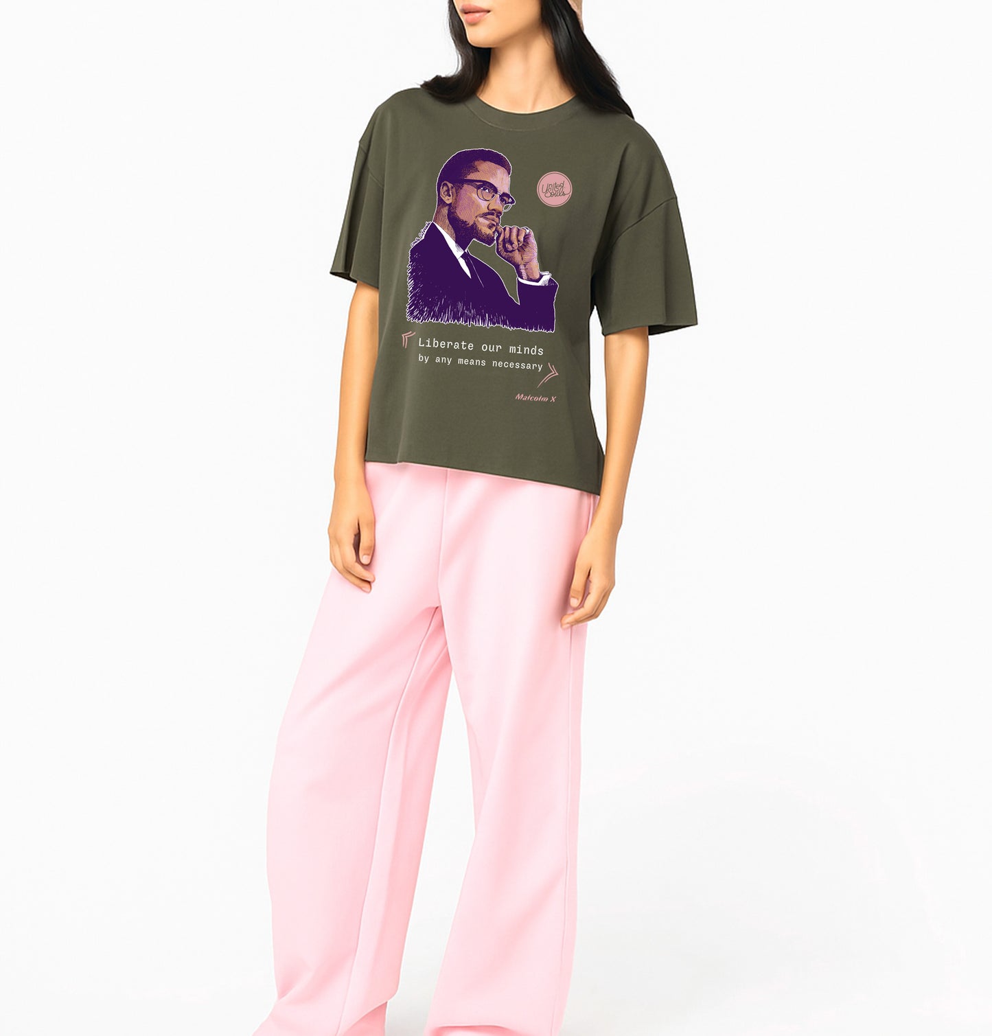 Malcolm X I Le T-shirt oversize Femme