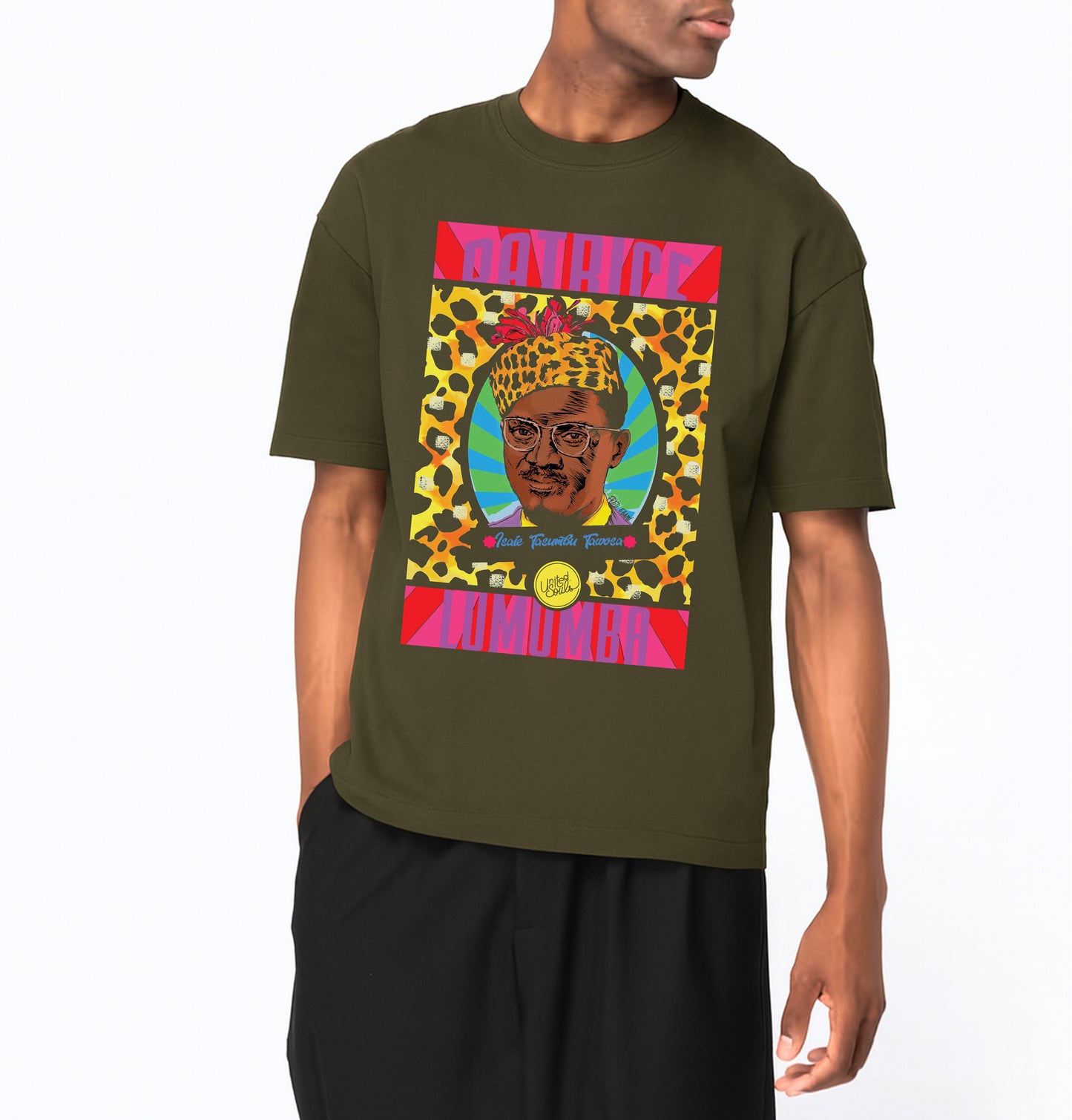 Lumumba Pop Art I Le T-shirt oversize Homme