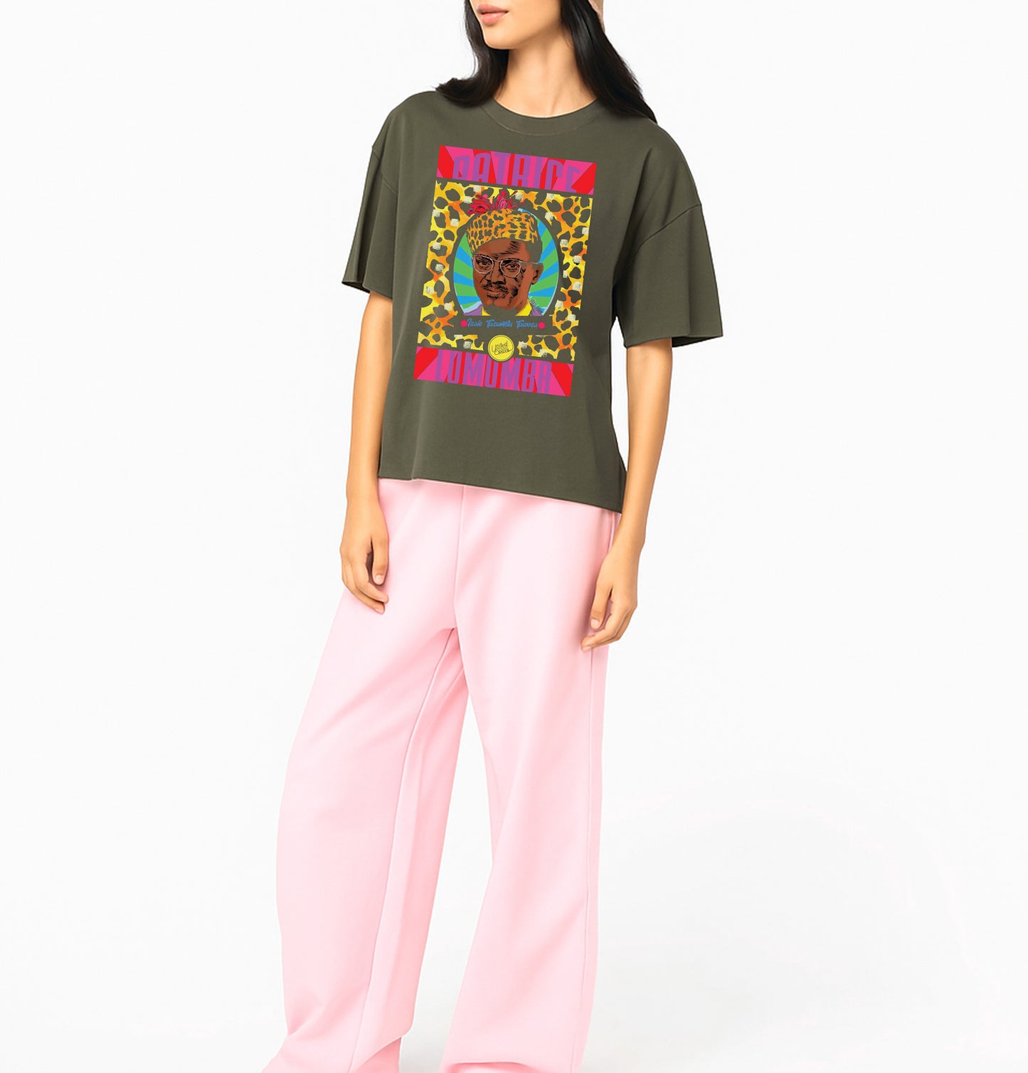 Lumumba Pop Art I The oversized T-shirt for Women