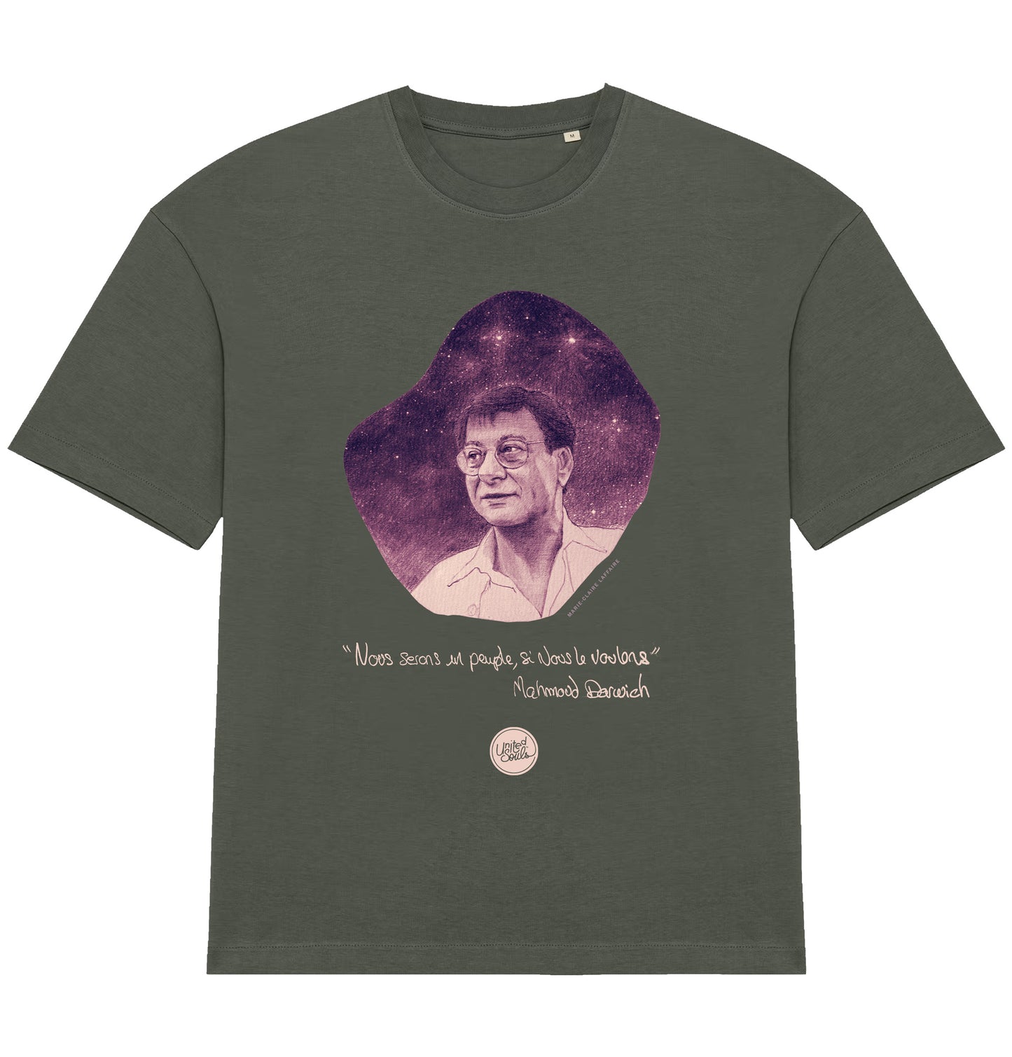 Mahmoud Darwich I Das übergroße T-Shirt Männer