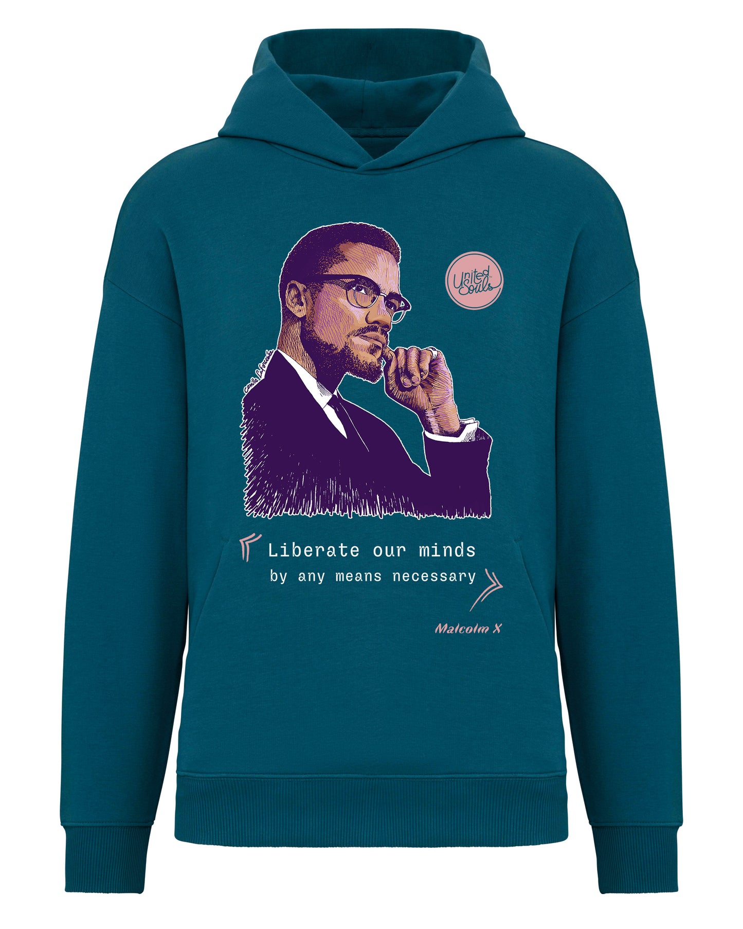 Malcolm XI Unisex Oversize-Kapuzenpullover