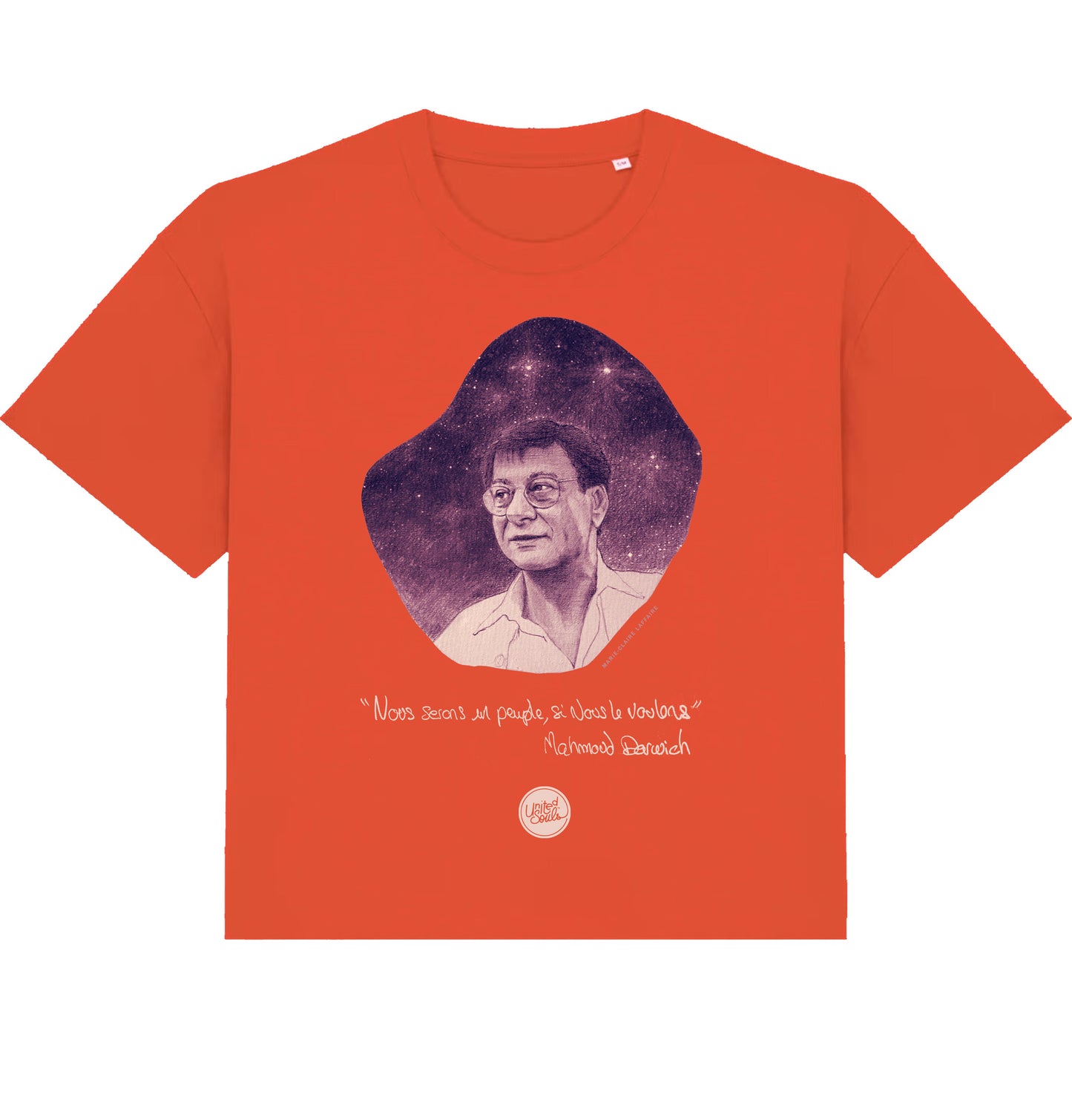Mahmoud Darwich I Le T-shirt oversize Femme
