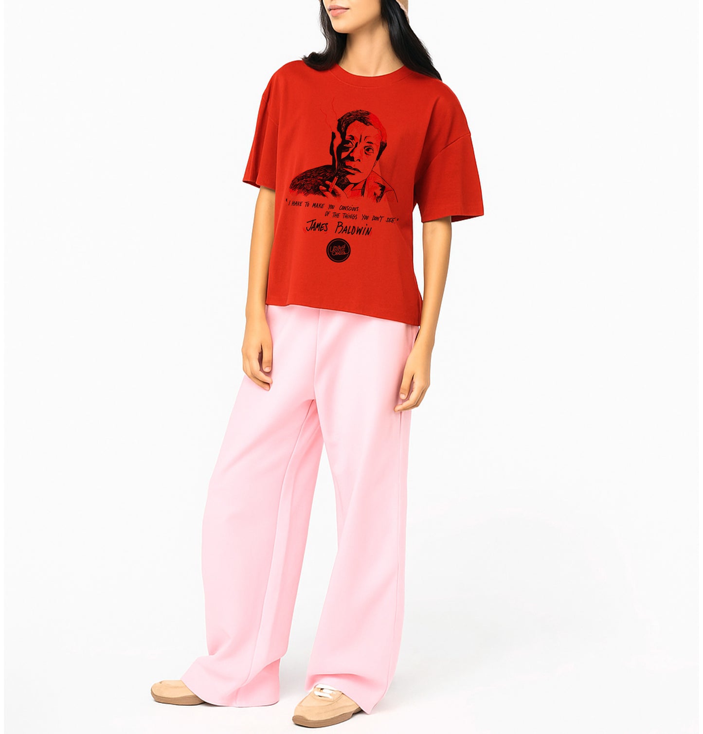 James Baldwin I Le T-shirt oversize Femme
