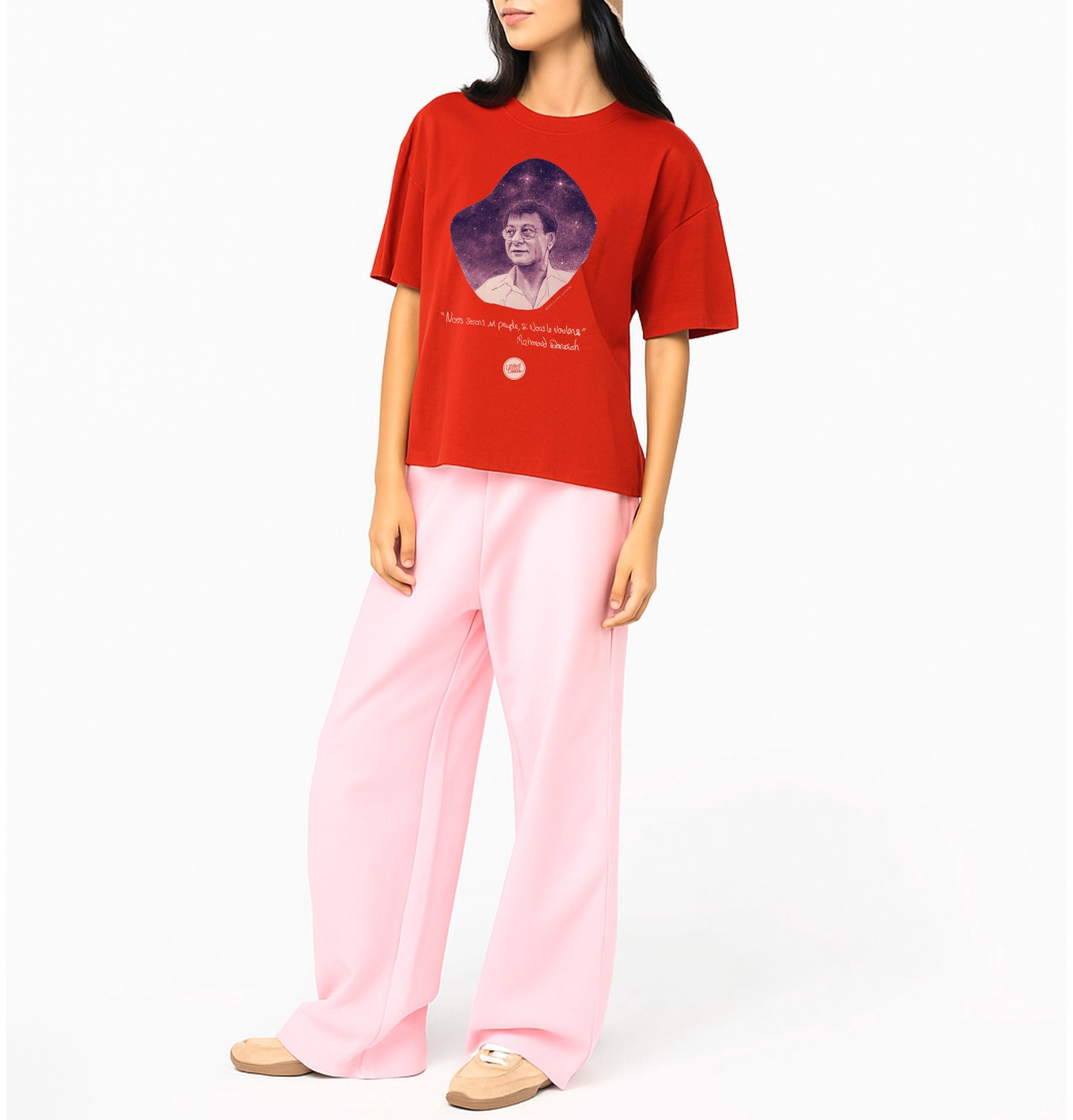 Mahmoud Darwich I Le T-shirt oversize Femme