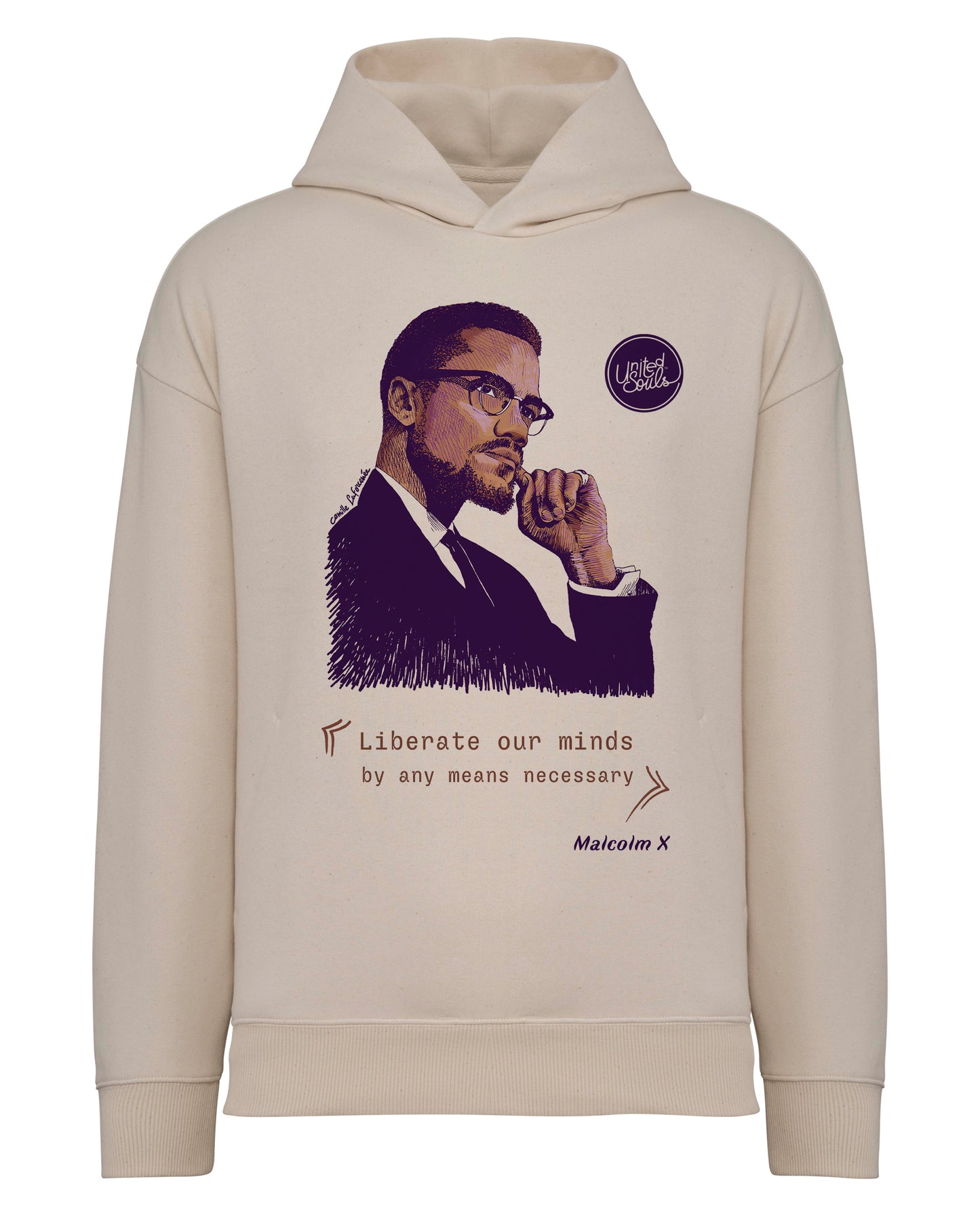 Malcolm XI Unisex Oversize-Kapuzenpullover